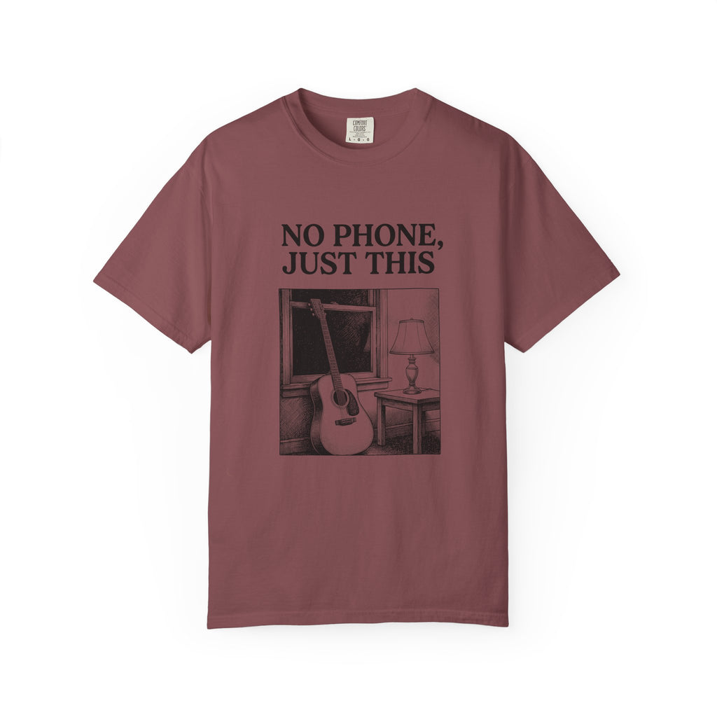 No Phone, Just This T-Shirt