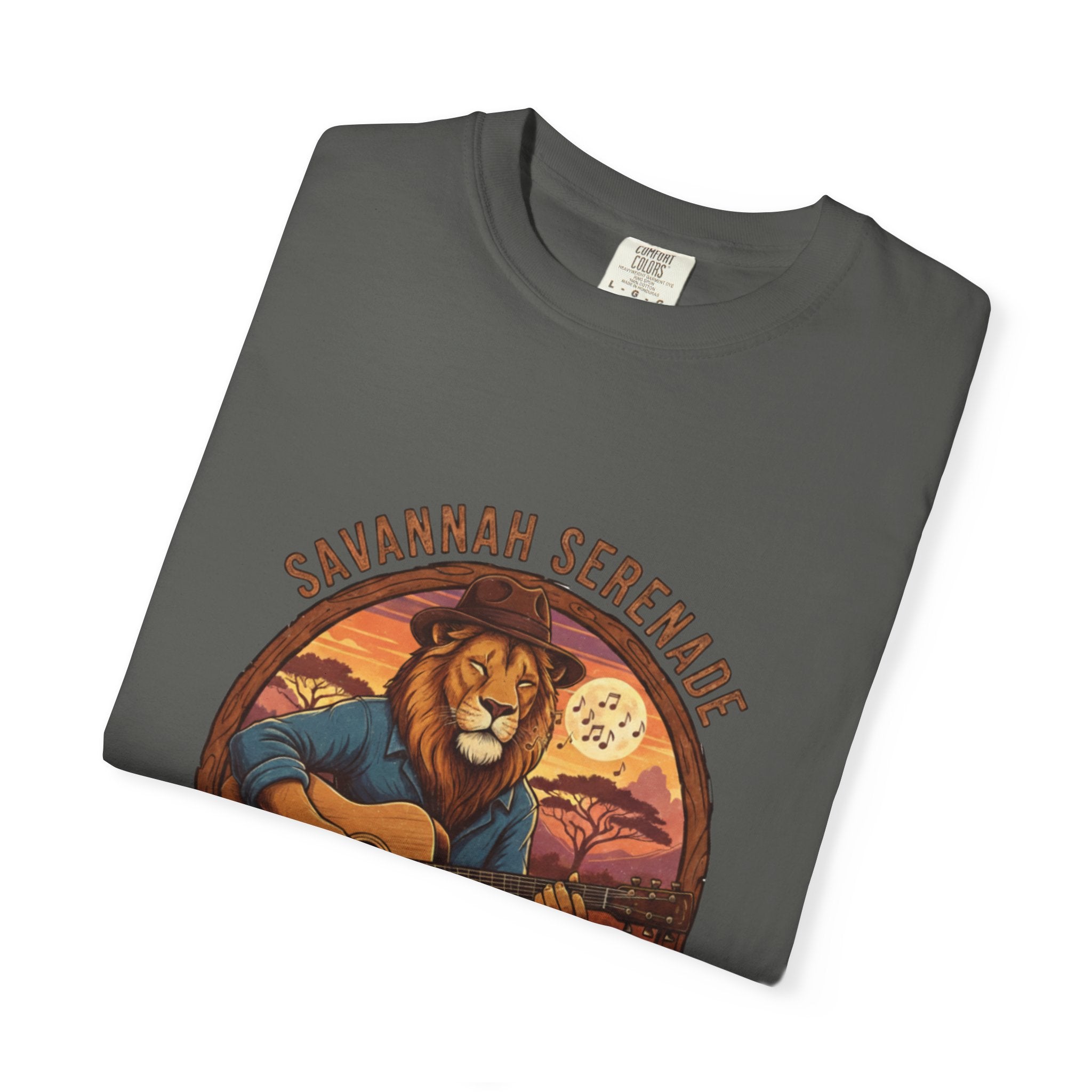 Savannah Serenade: The King of the Jungle's Fret Life Tee
