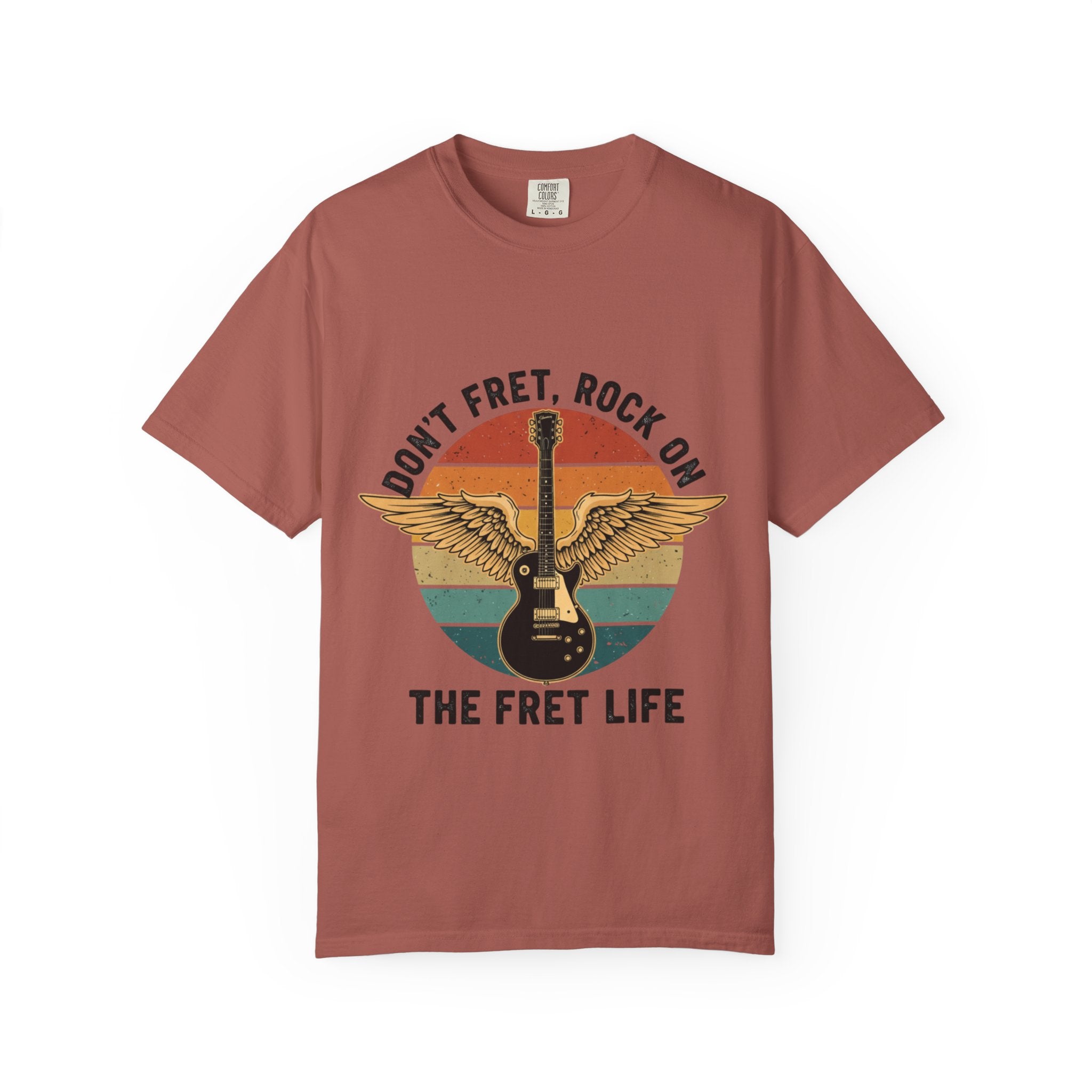 Don't Fret, Rock On: Winged Les Paul Guitar Tee