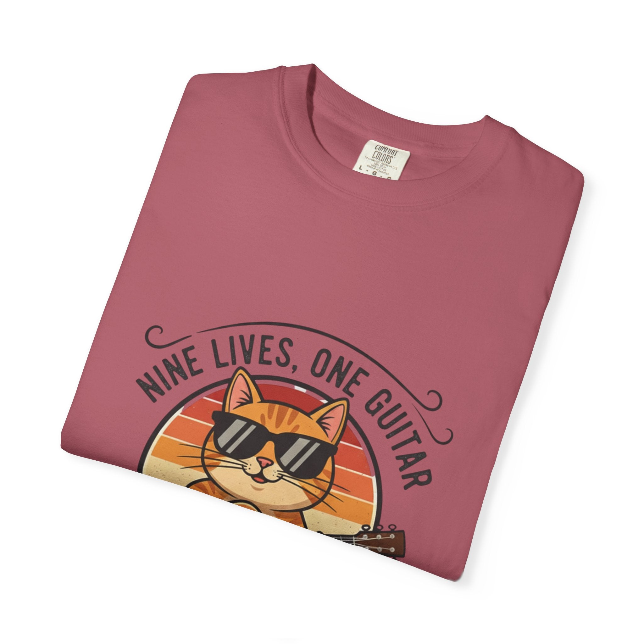 Nine Lives, One Guitar: The Cool Cat Fret Life Tee