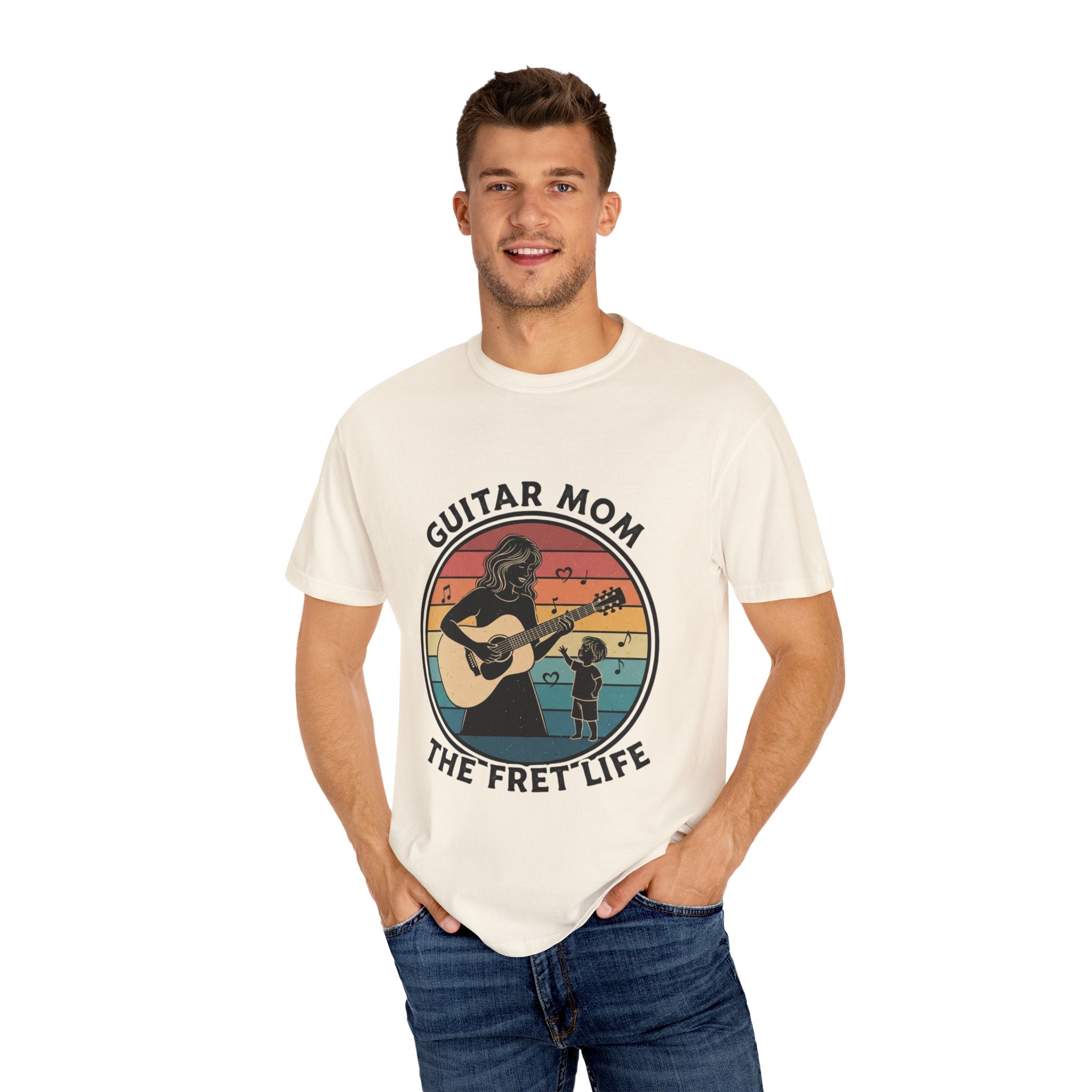 Guitar Mom: The Fret Life Acoustic Silhouette Tee