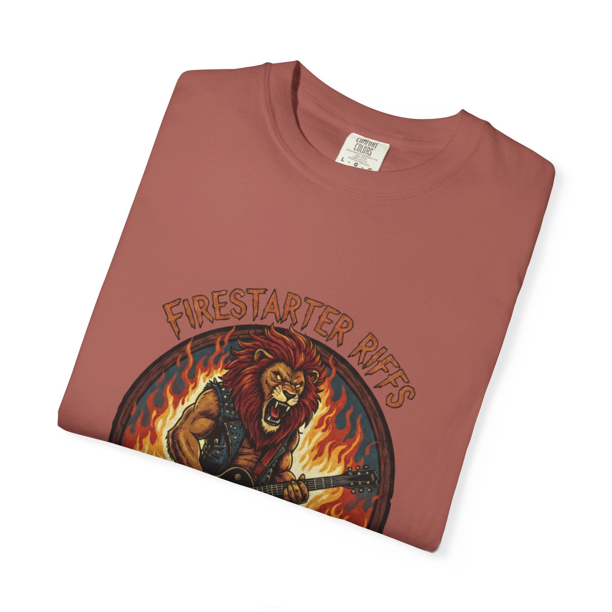 Firestarter Riffs: The Lion Rocker T-Shirt