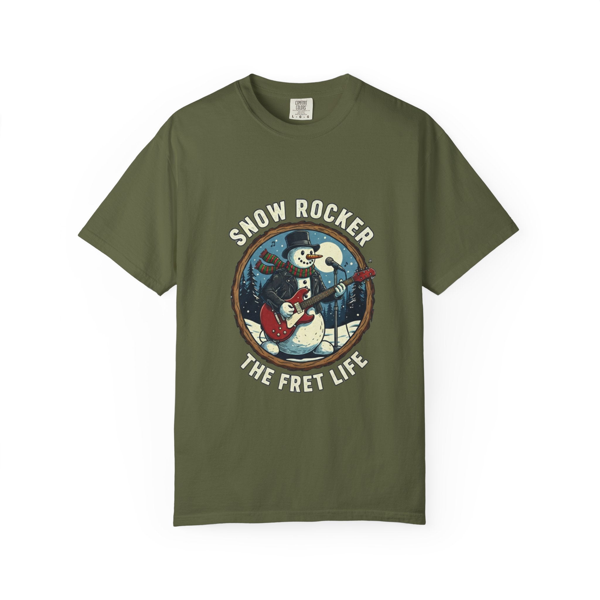 Snow Rocker: Frosty's Fret Life Winter Jam Tee