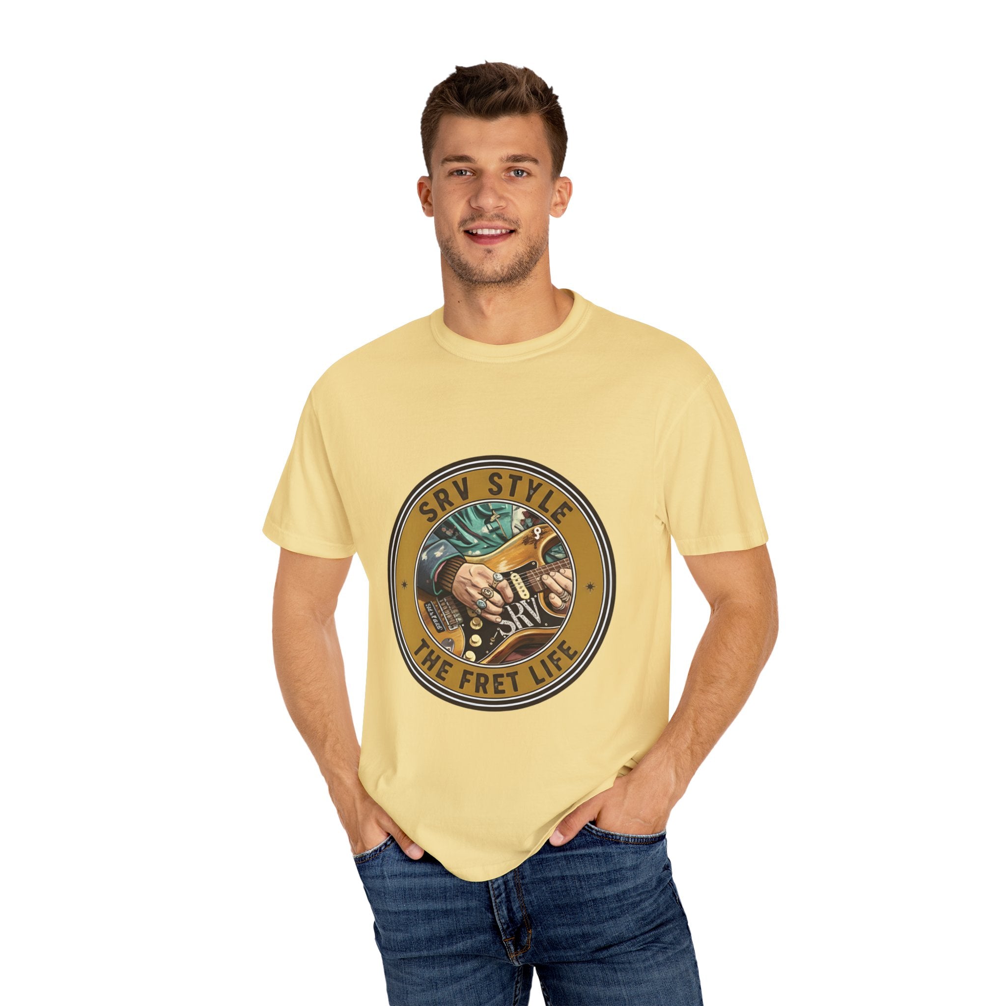 SRV Style T-Shirt |Blues Guitar Fan Tee