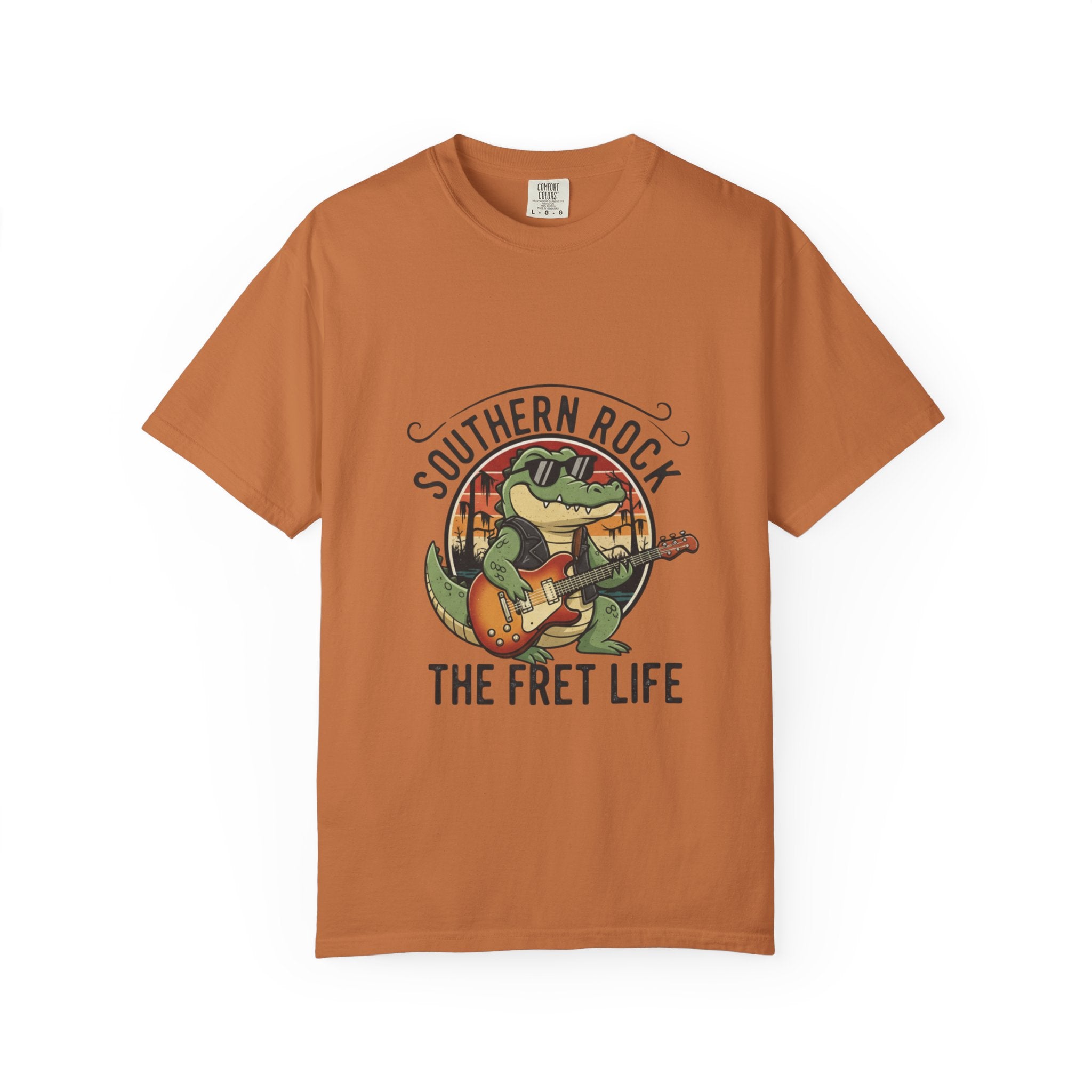 Southern Rock Gator: The Fret Life Swamp Jam Tee