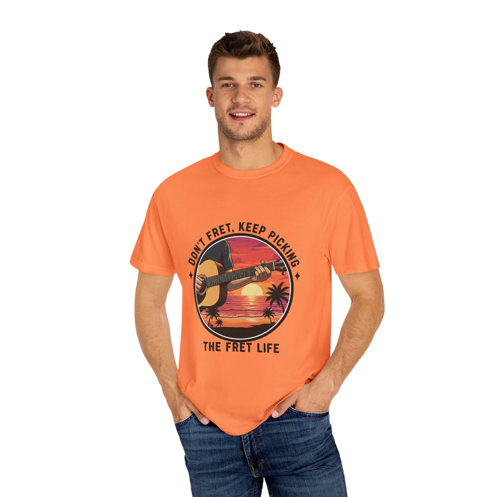 Don't Fret, Keep Picking: Island Sunset Guitar Tee