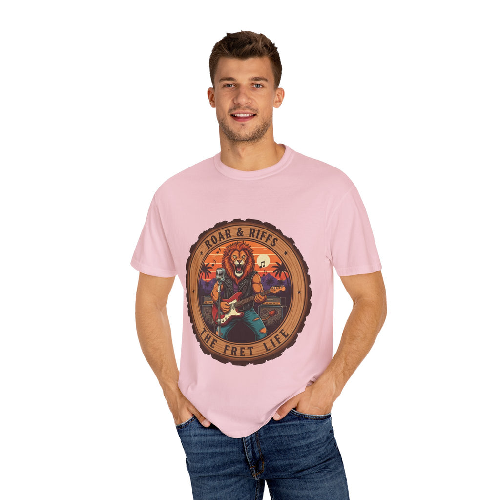 Roar & Riffs: The Lion Rock Star Fret Life Tee