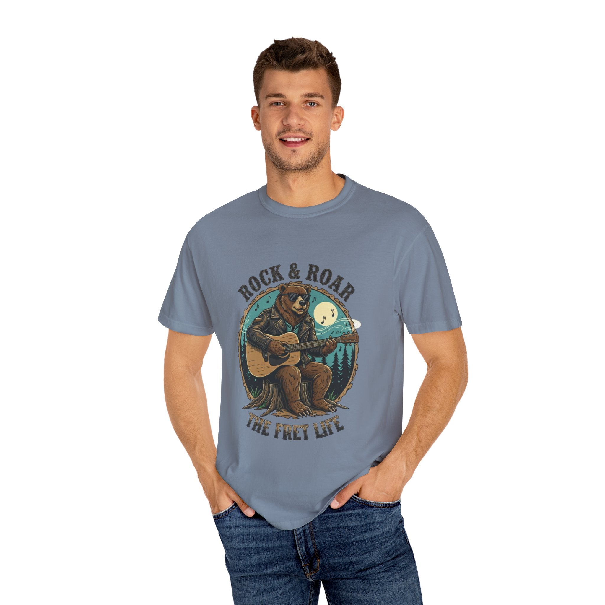 Rock & Roar: Campfire Blues Bear Fret Life Tee