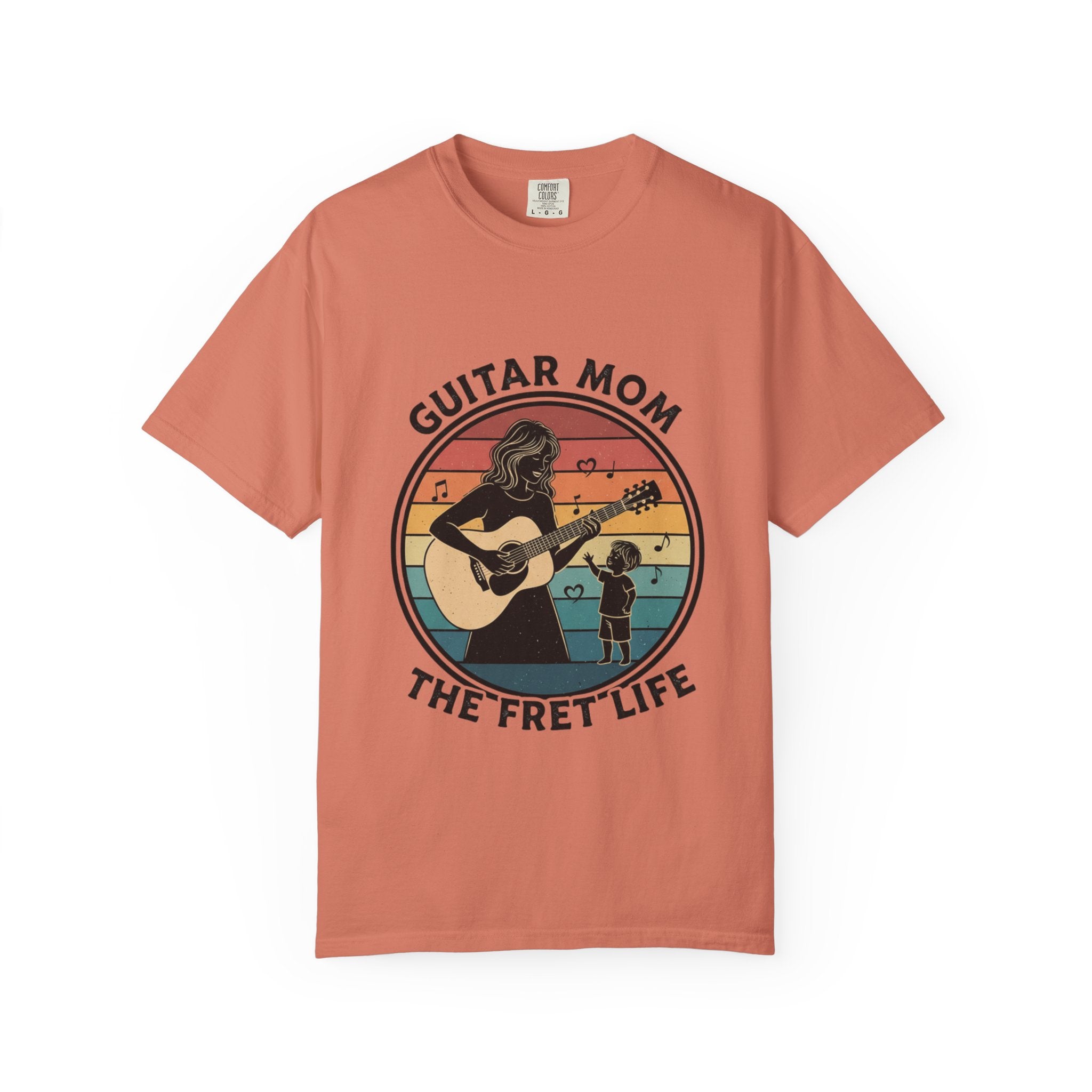 Guitar Mom: The Fret Life Acoustic Silhouette Tee