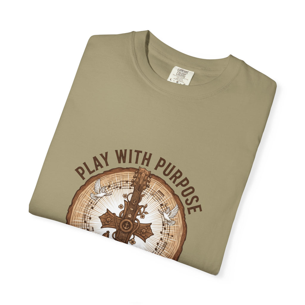 Play With Purpose Christian T-Shirt | Music Ministry Guitar Tee