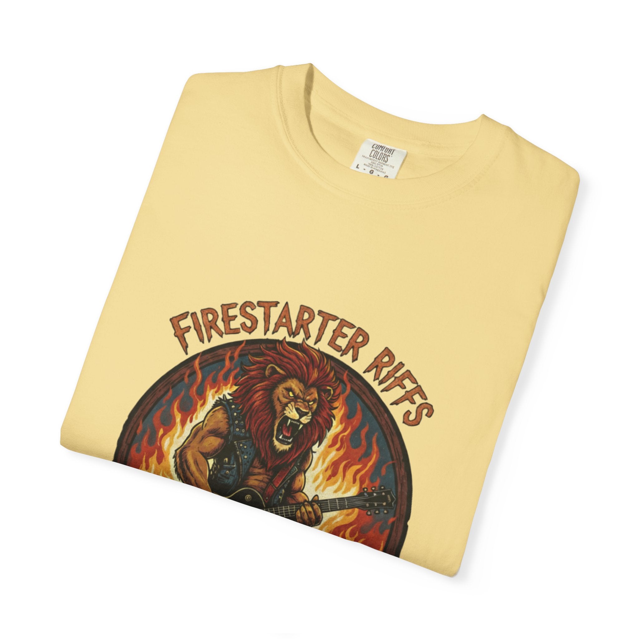 Firestarter Riffs: The Lion Rocker T-Shirt