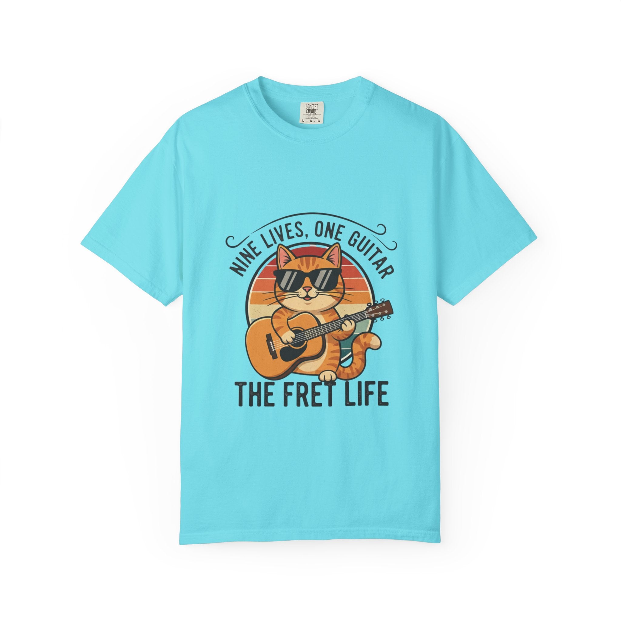 Nine Lives, One Guitar: The Cool Cat Fret Life Tee