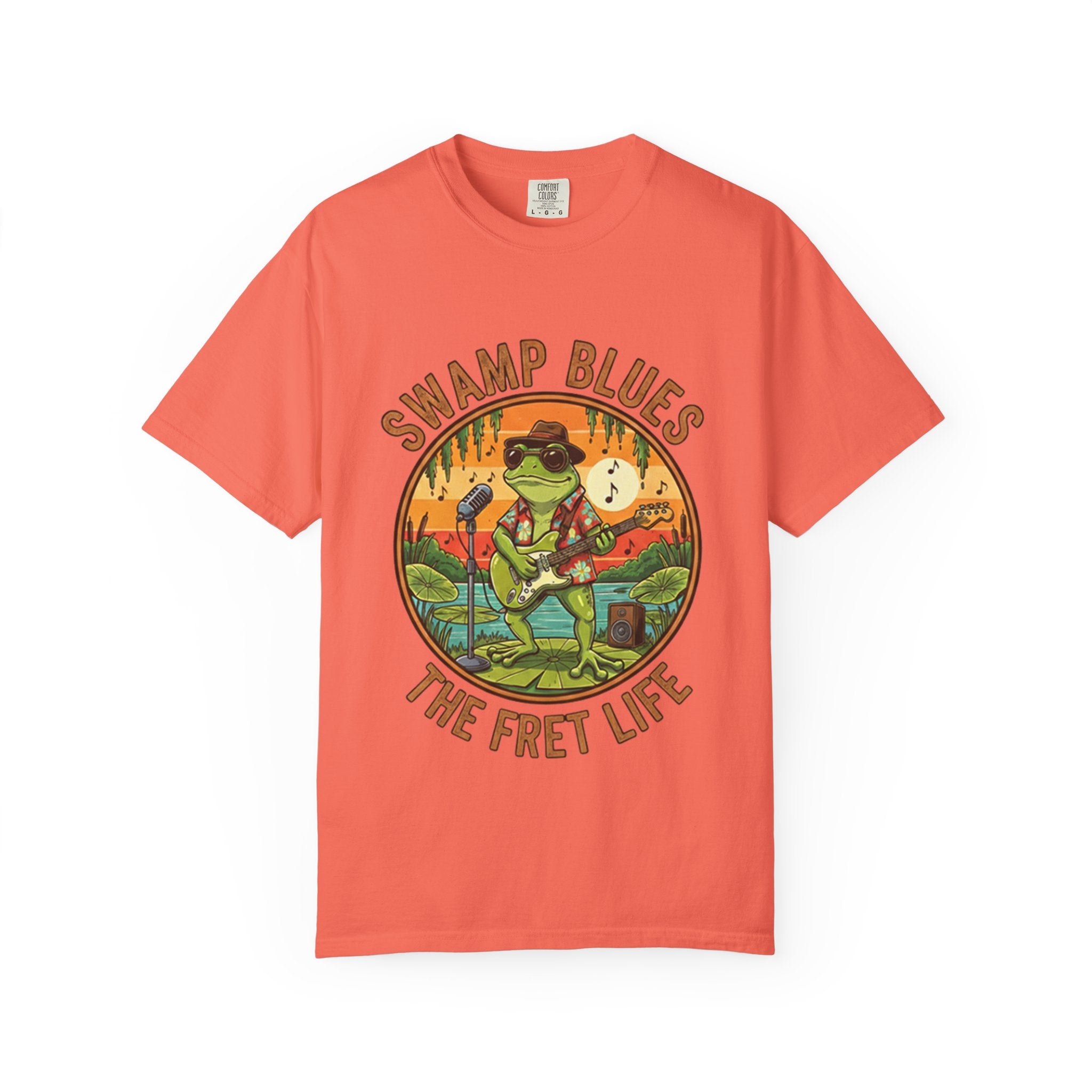 Swamp Blues: Ribbitin' Riffs Fret Life Tee