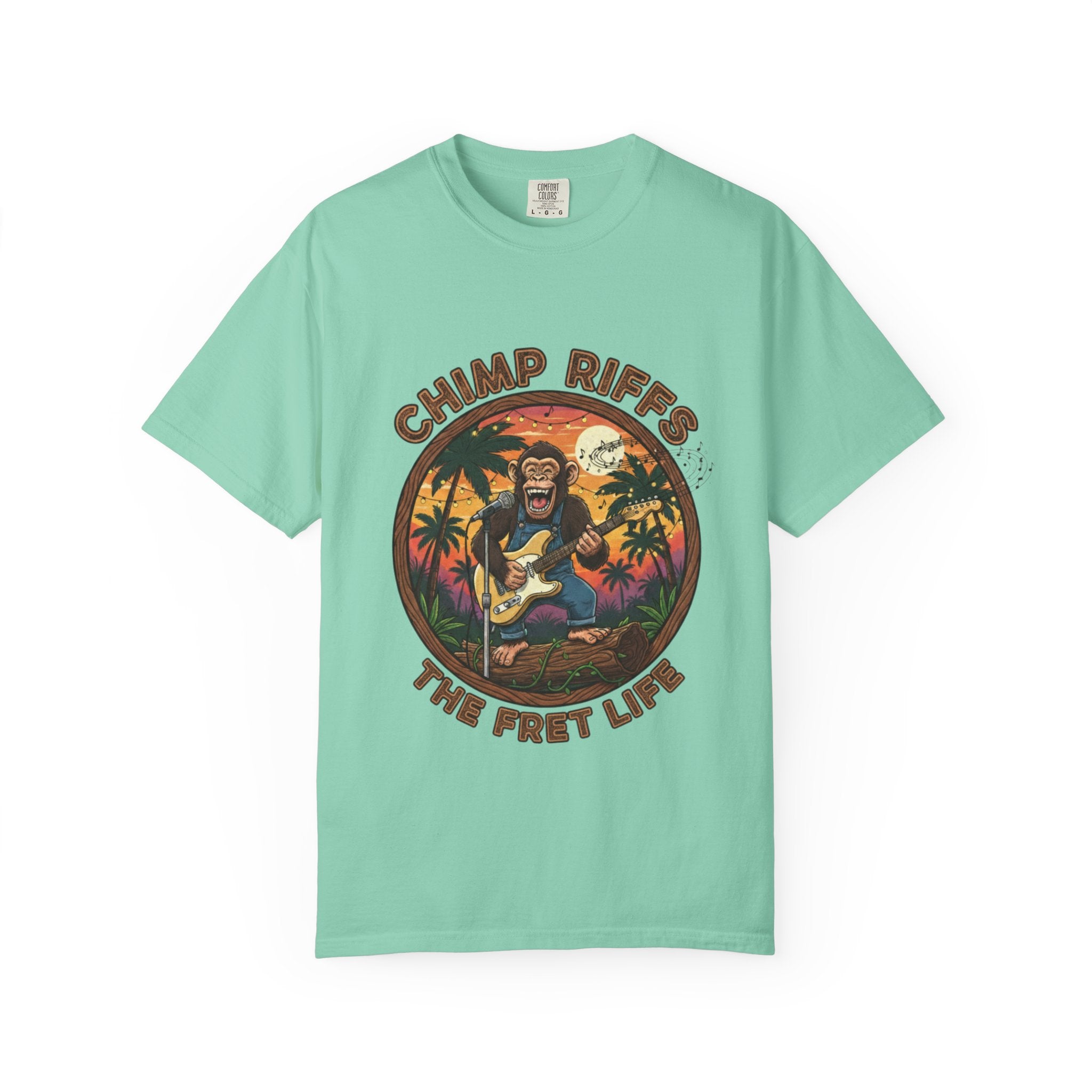 Chimp Riffs: Primate Punk Fret Life Tee