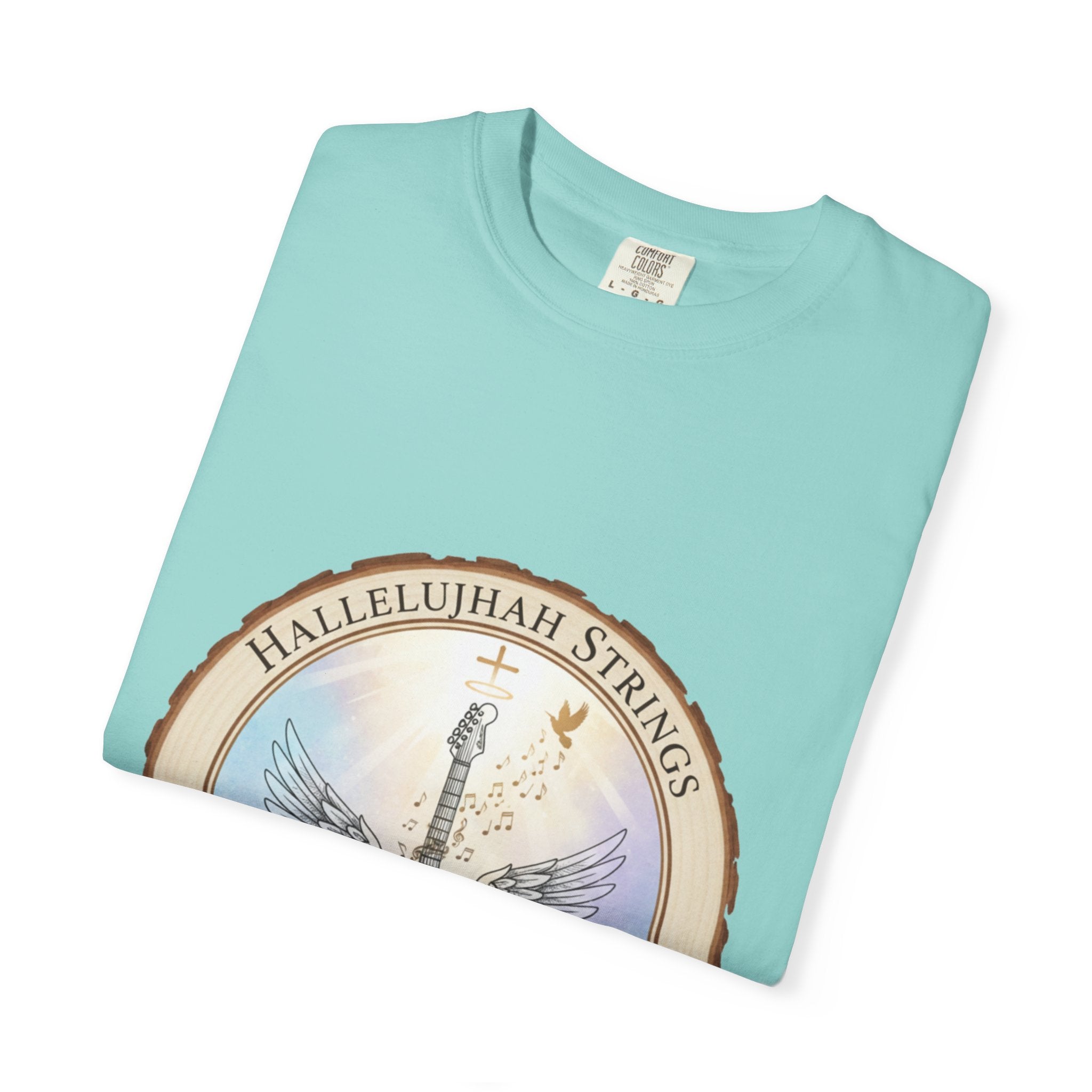 Hallelujah Strings T-Shirt | Christian Worship Guitar Praise Tee