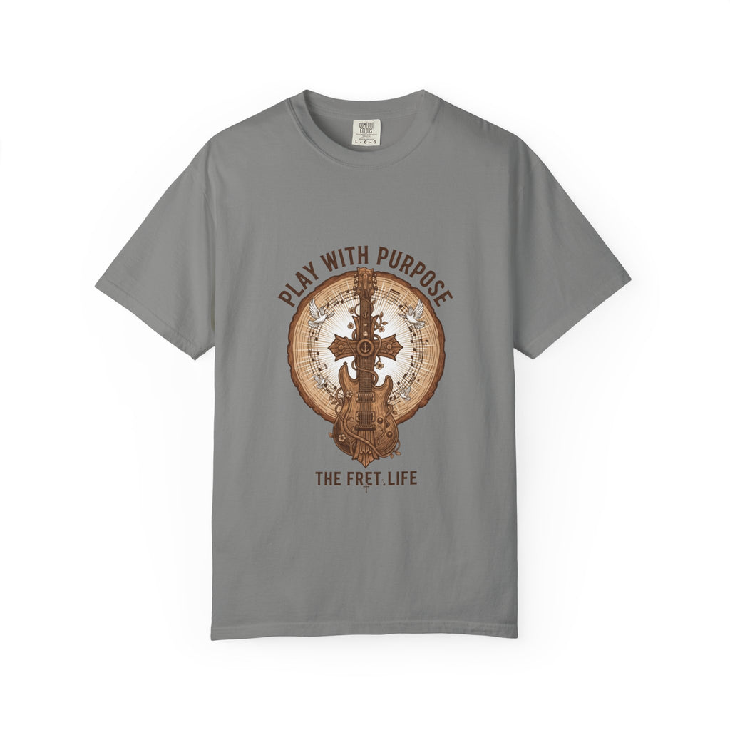 Play With Purpose Christian T-Shirt | Music Ministry Guitar Tee
