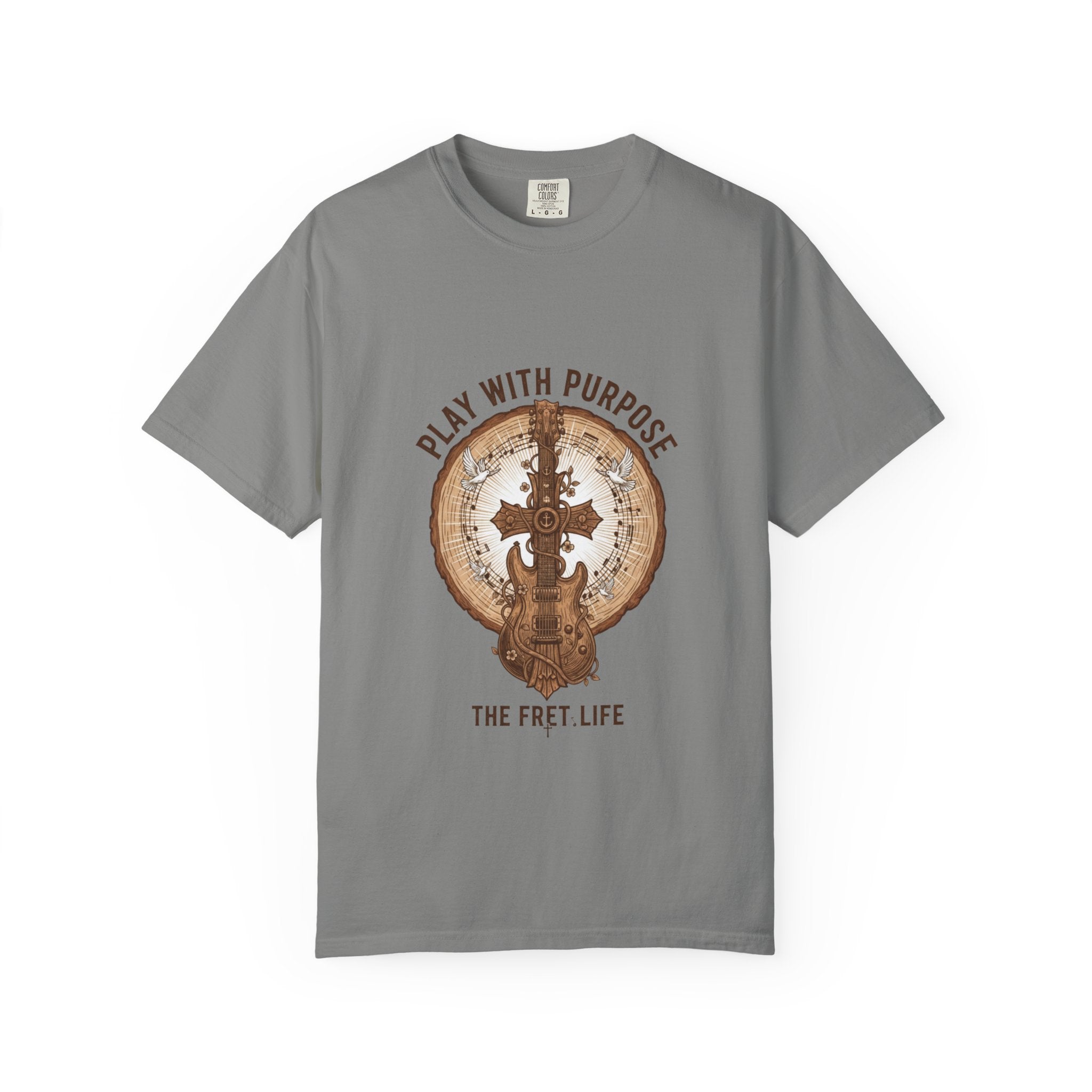 Play With Purpose Christian T-Shirt | Music Ministry Guitar Tee