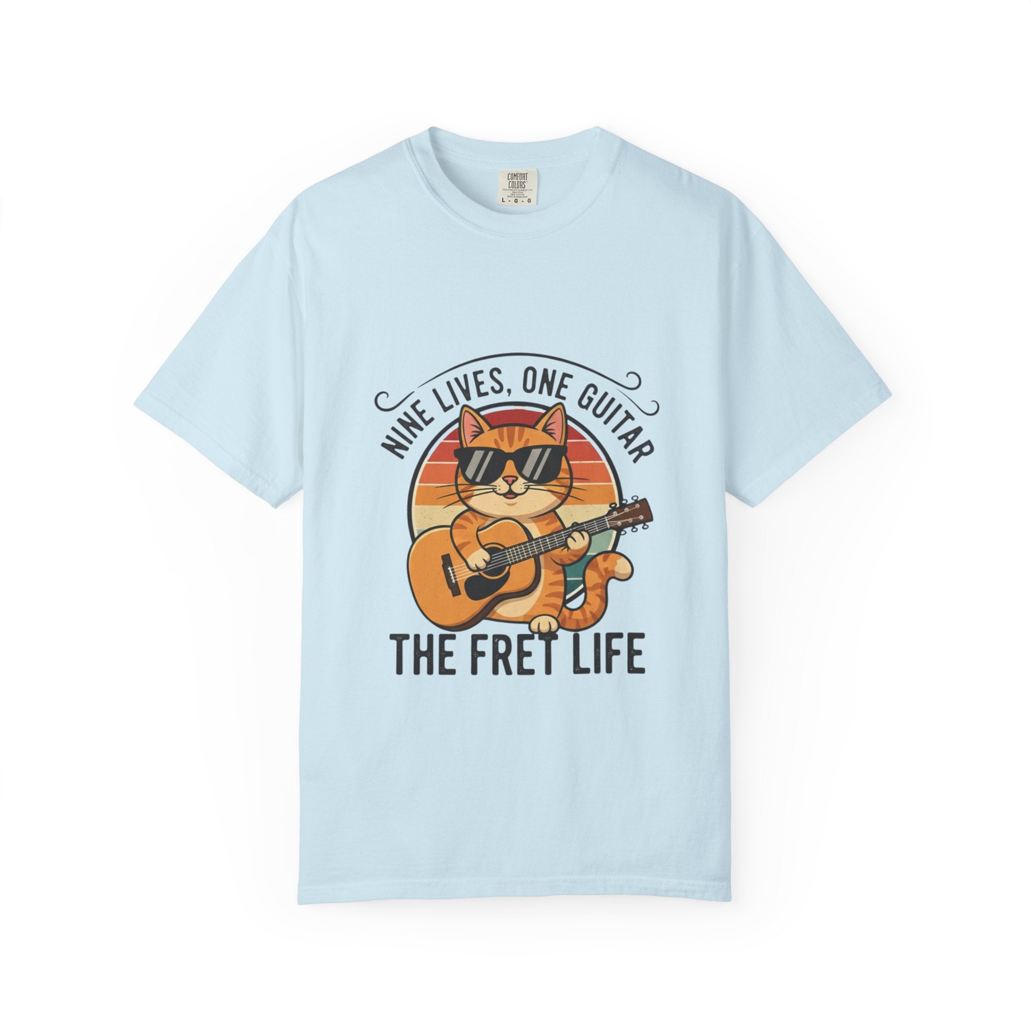 Nine Lives, One Guitar: The Cool Cat Fret Life Tee