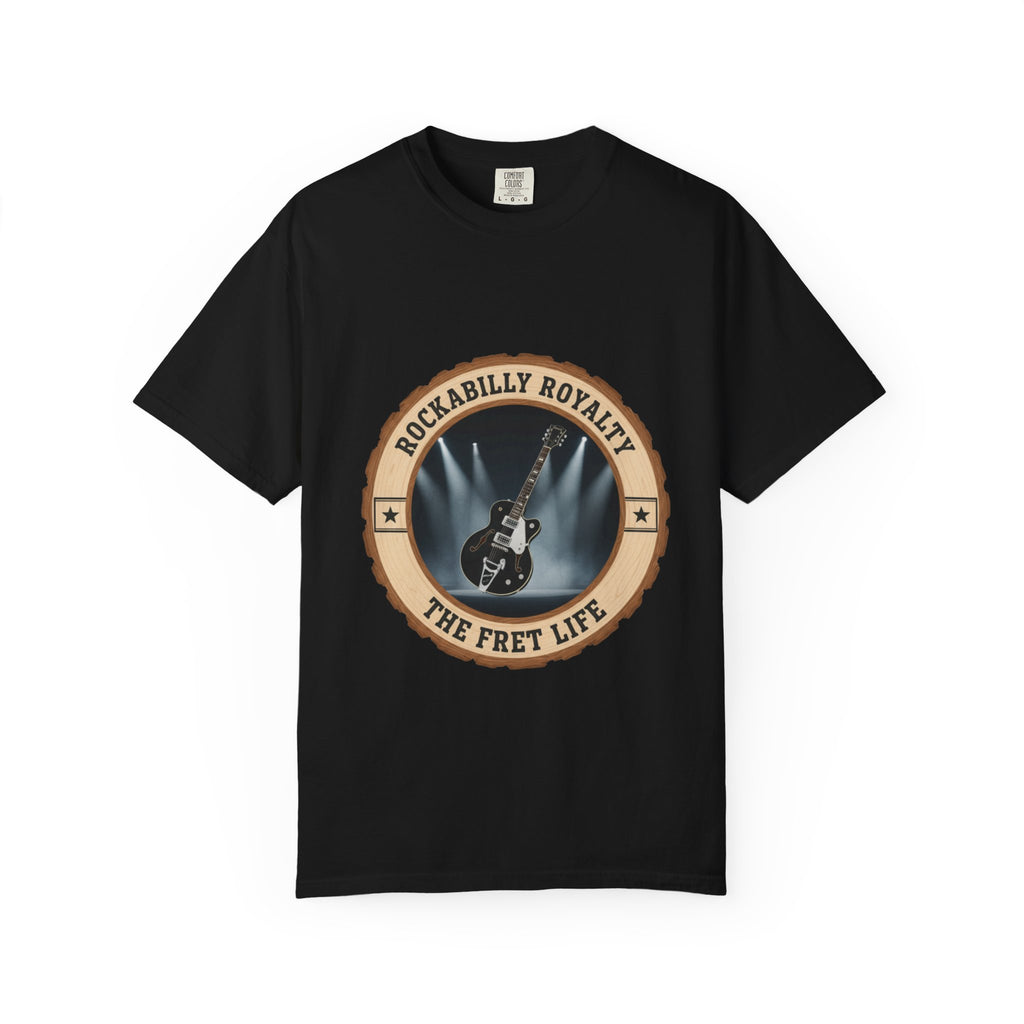 Rockabilly Royalty Tee | Gretsch Duo Jet Falcon Electric Guitar Shirt
