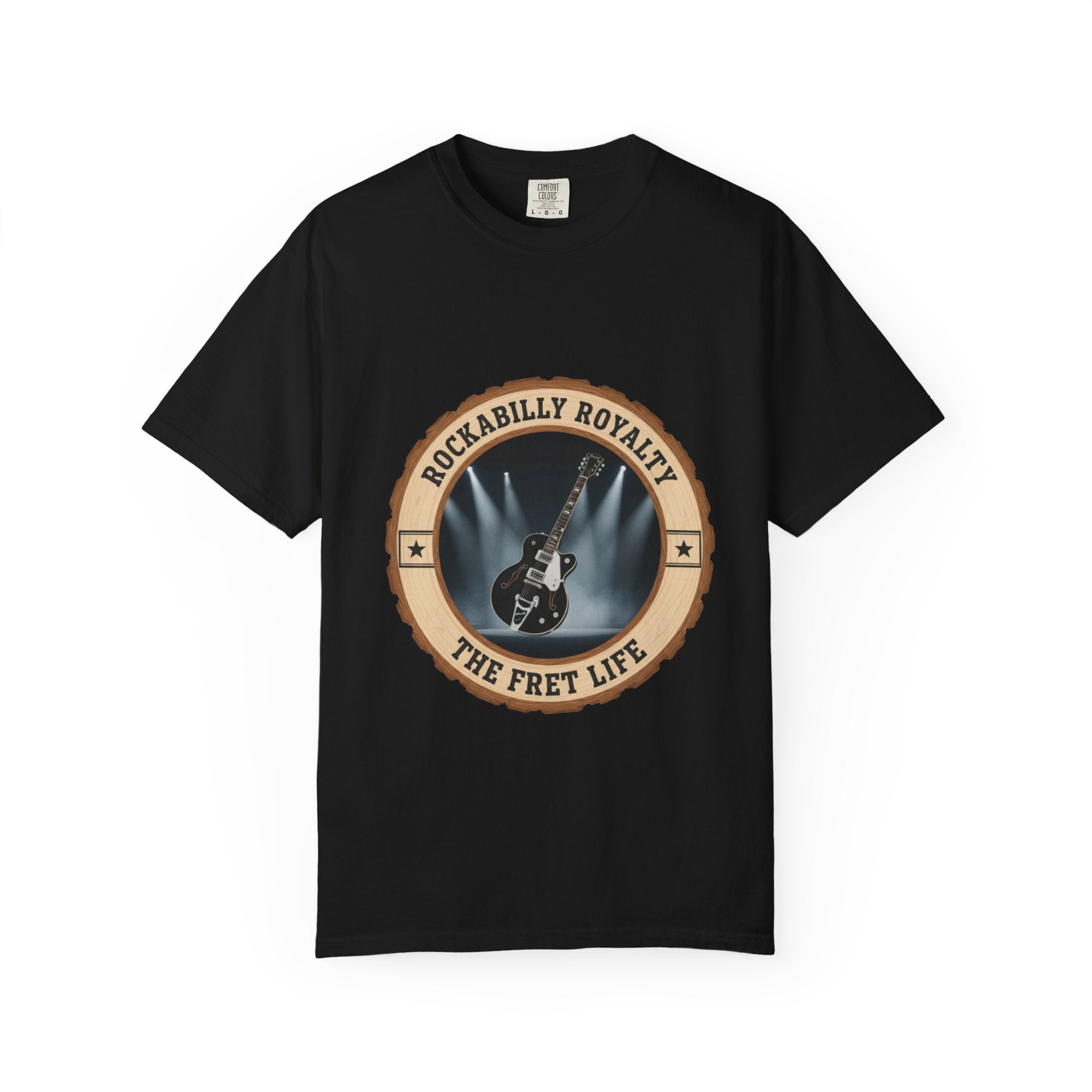 Rockabilly Royalty Tee | Gretsch Duo Jet Falcon Electric Guitar Shirt