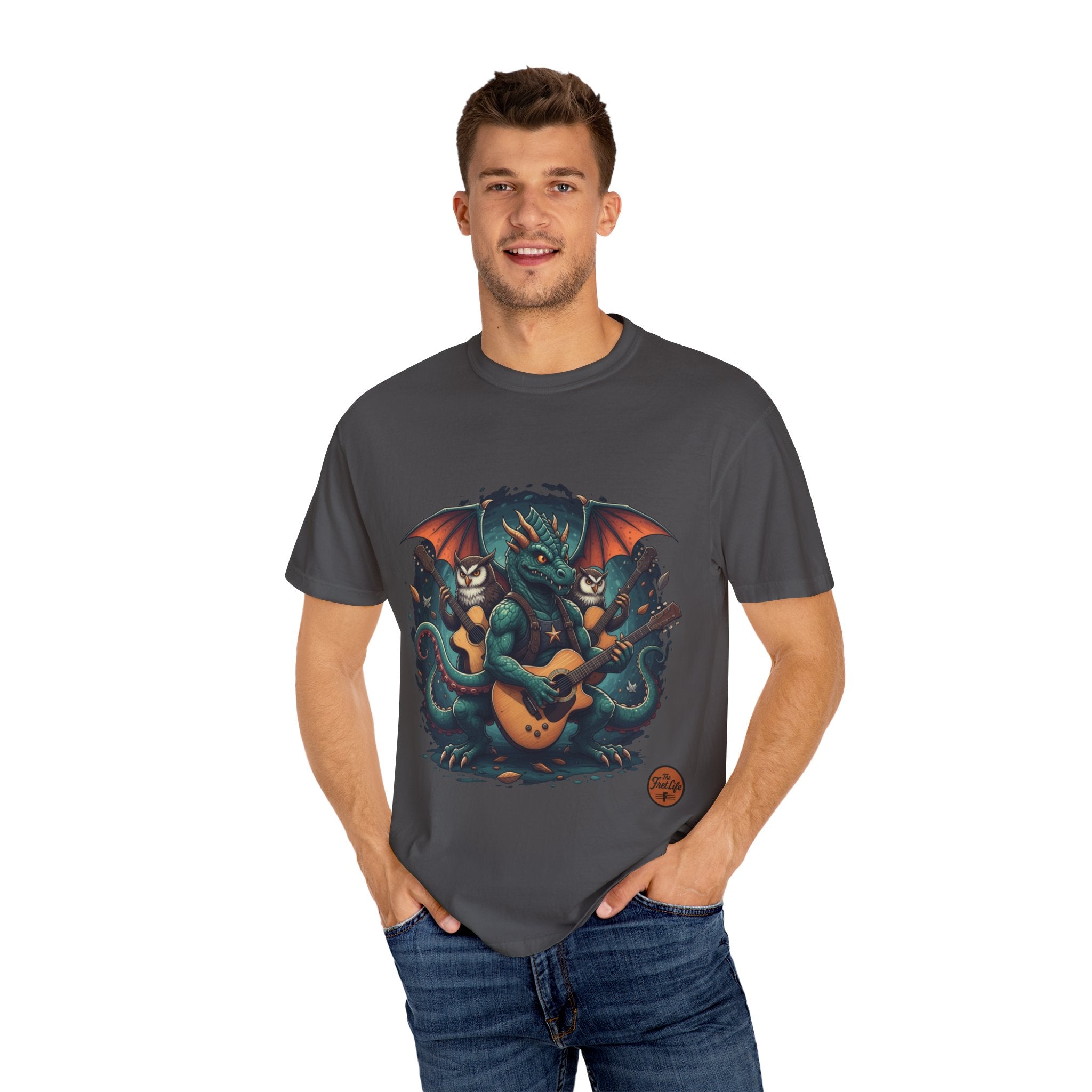 Dragon's Chord: Epic Guitar Tee