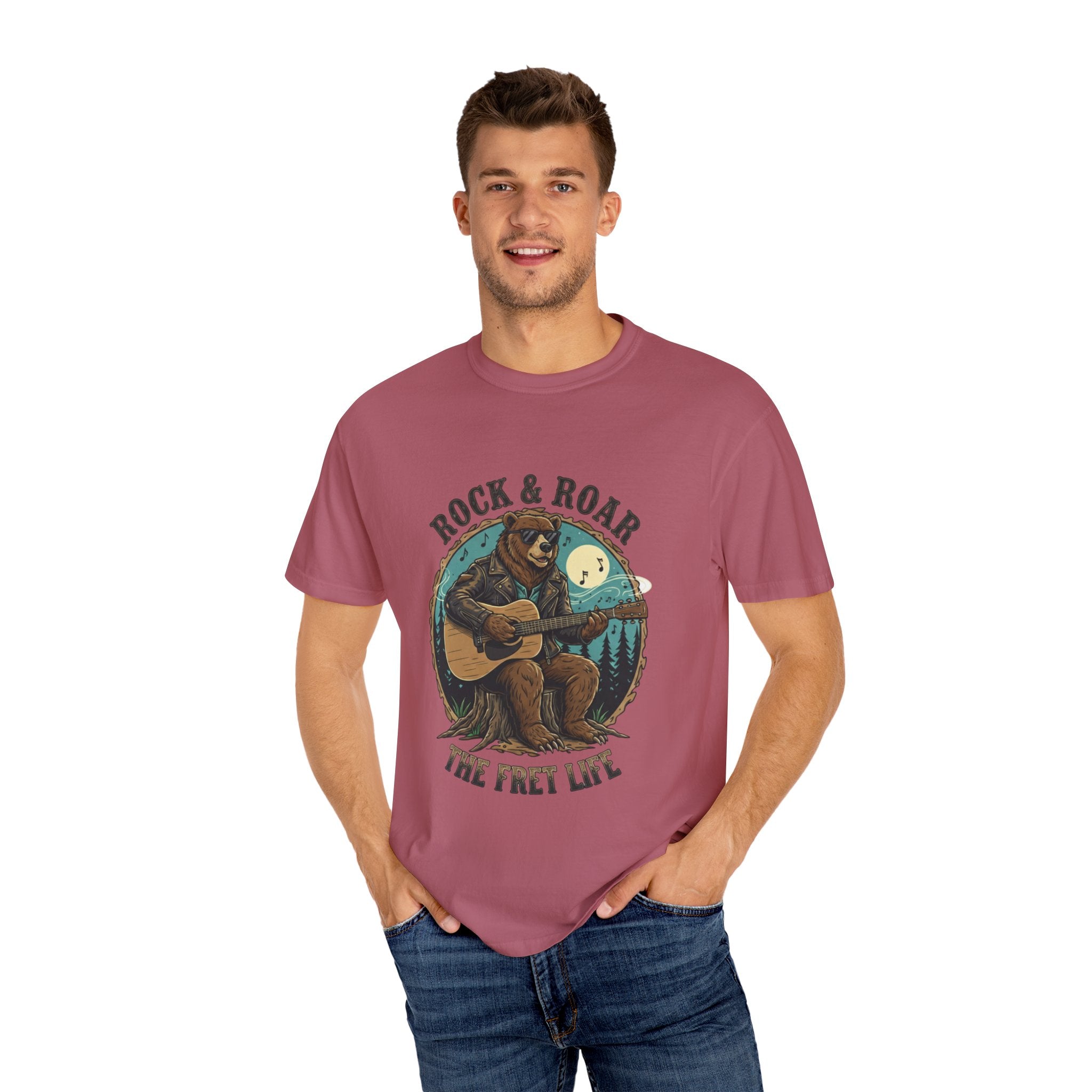 Rock & Roar: Campfire Blues Bear Fret Life Tee