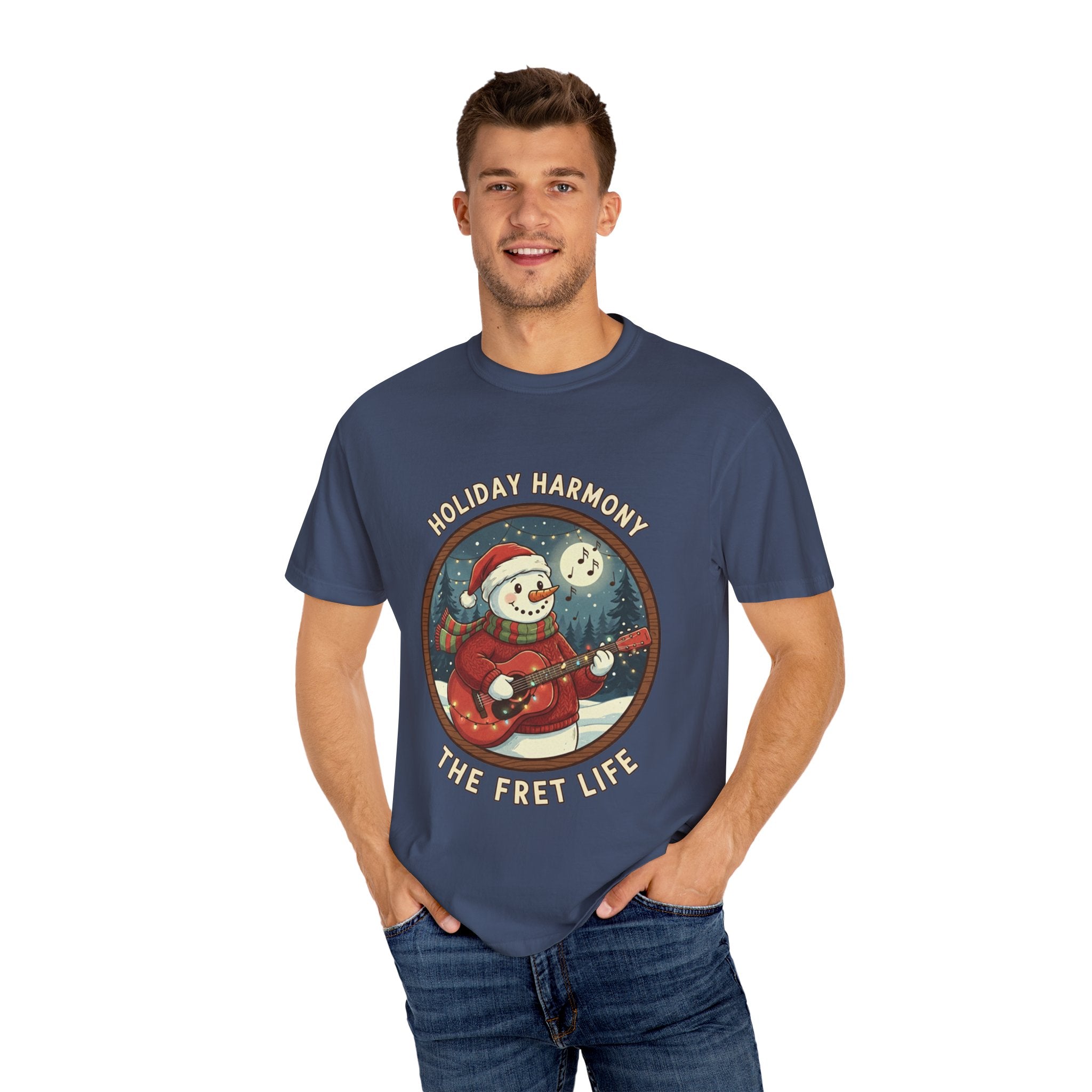 Holiday Harmony: Snowman's Festive Fret Life Tee