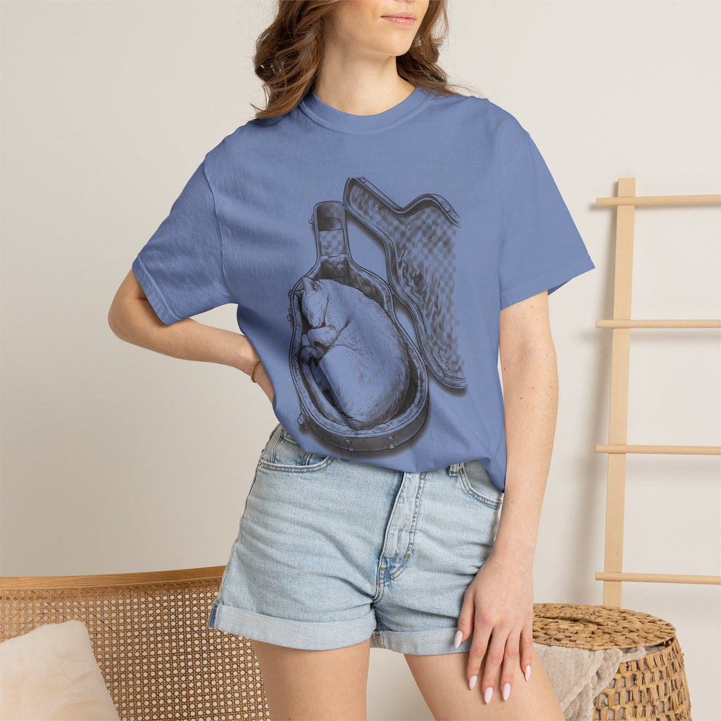 Cat Asleep in Case T-Shirt