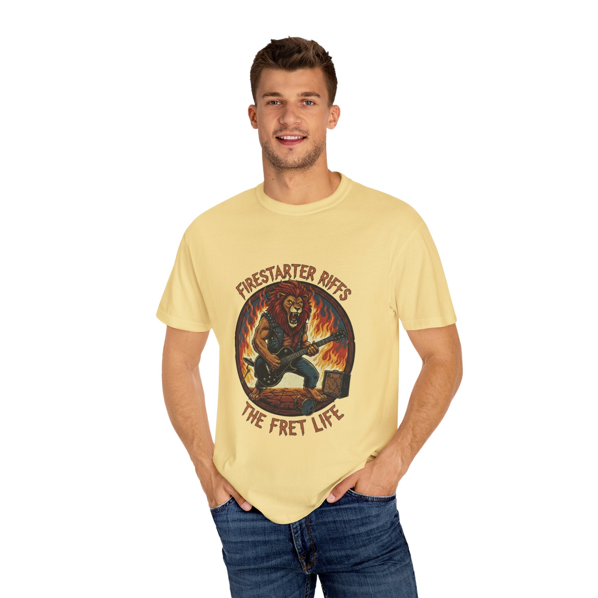 Firestarter Riffs: The Lion Rocker T-Shirt