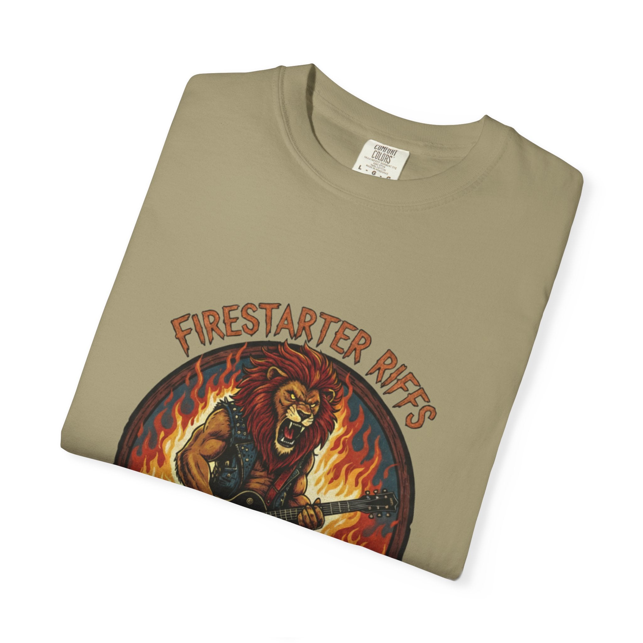 Firestarter Riffs: The Lion Rocker T-Shirt