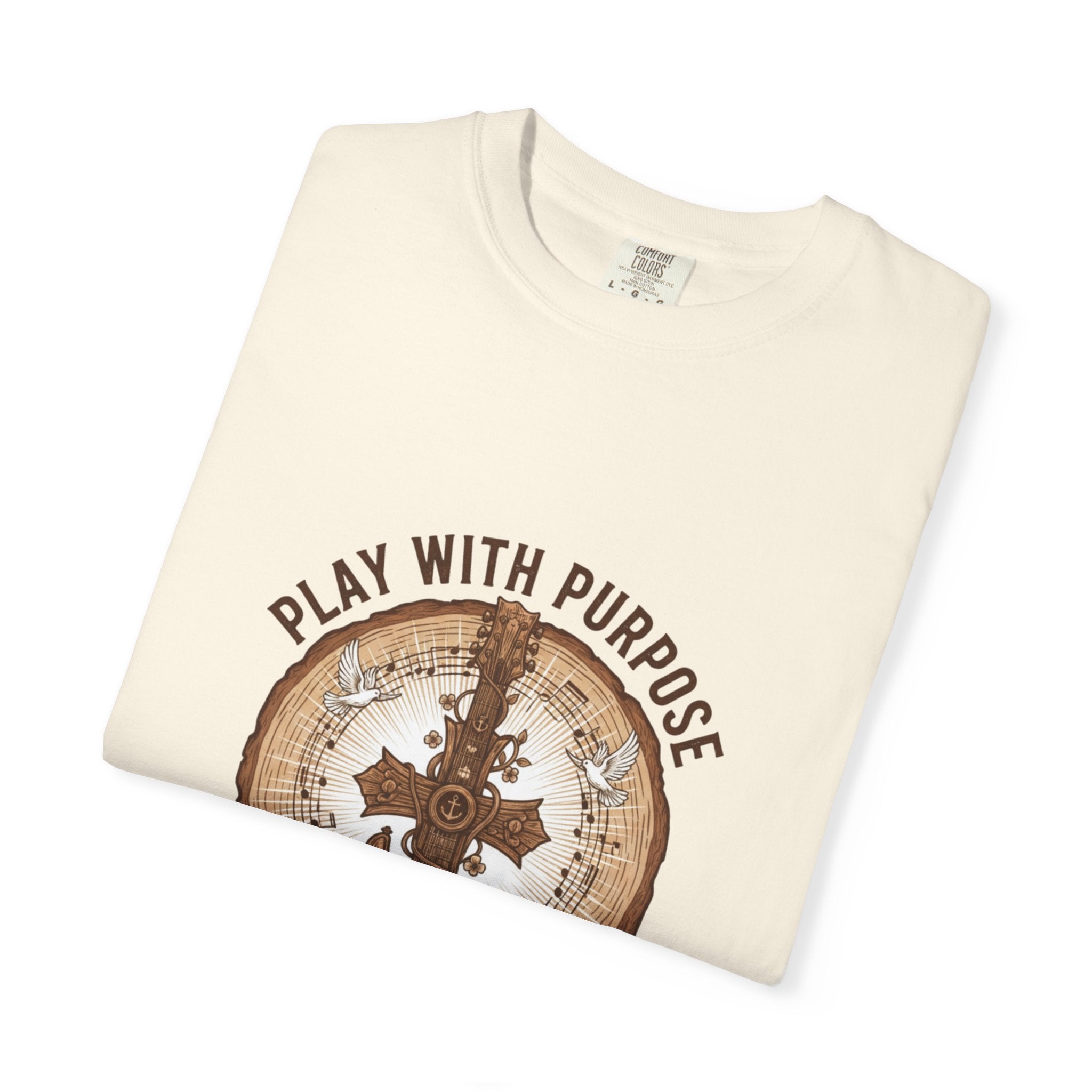 Play With Purpose Christian T-Shirt | Music Ministry Guitar Tee