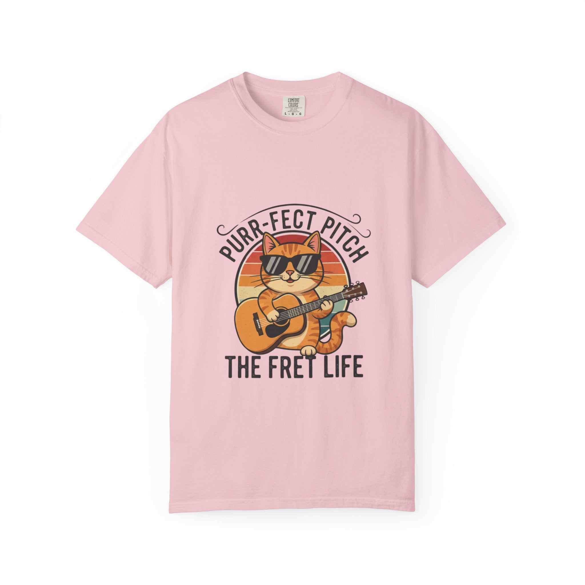Purr-Fect Pitch: The Cool Cat Fret Life Tee