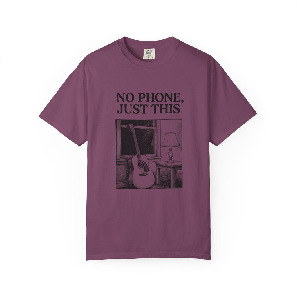 No Phone, Just This T-Shirt