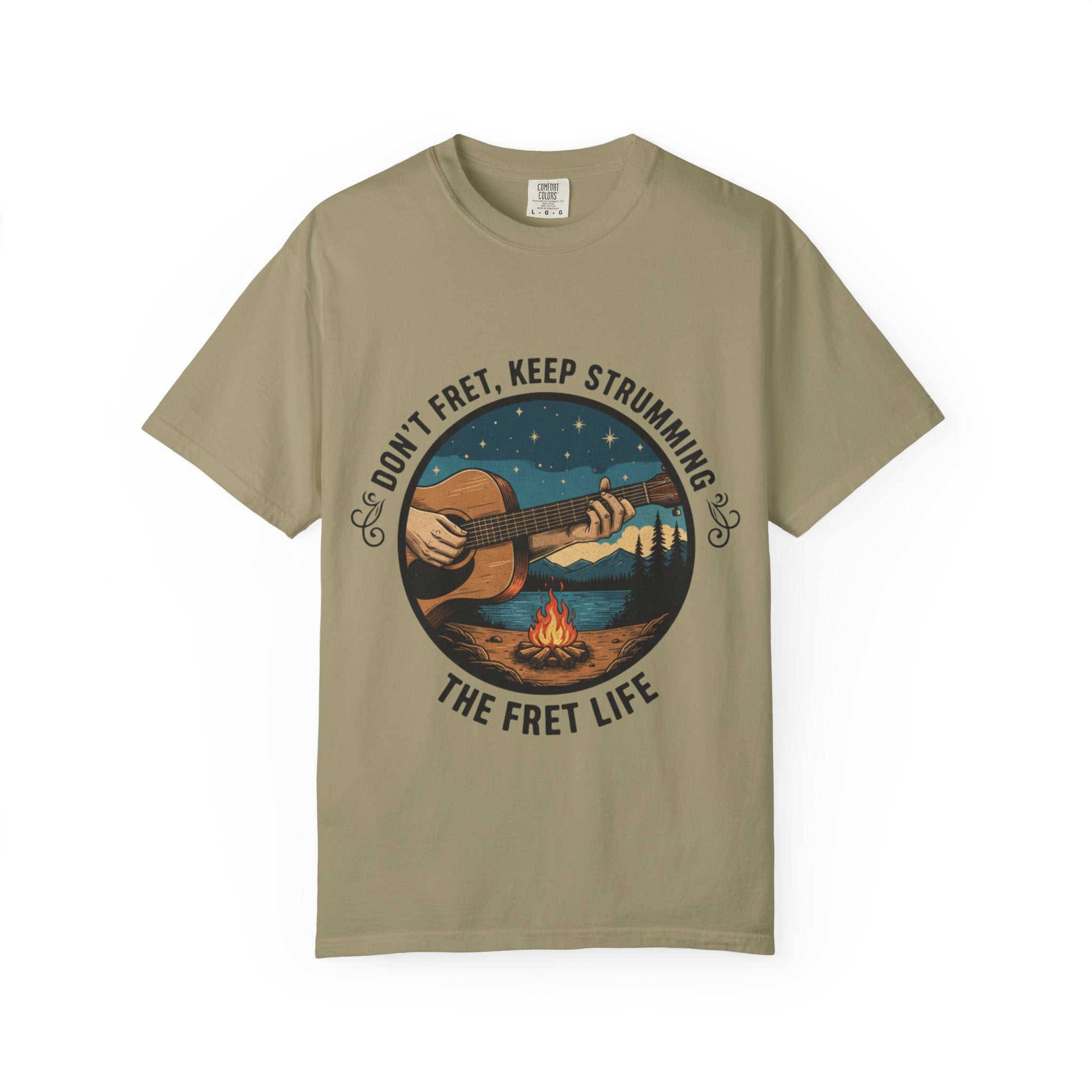 Don't Fret, Keep Strumming: Campfire Tee