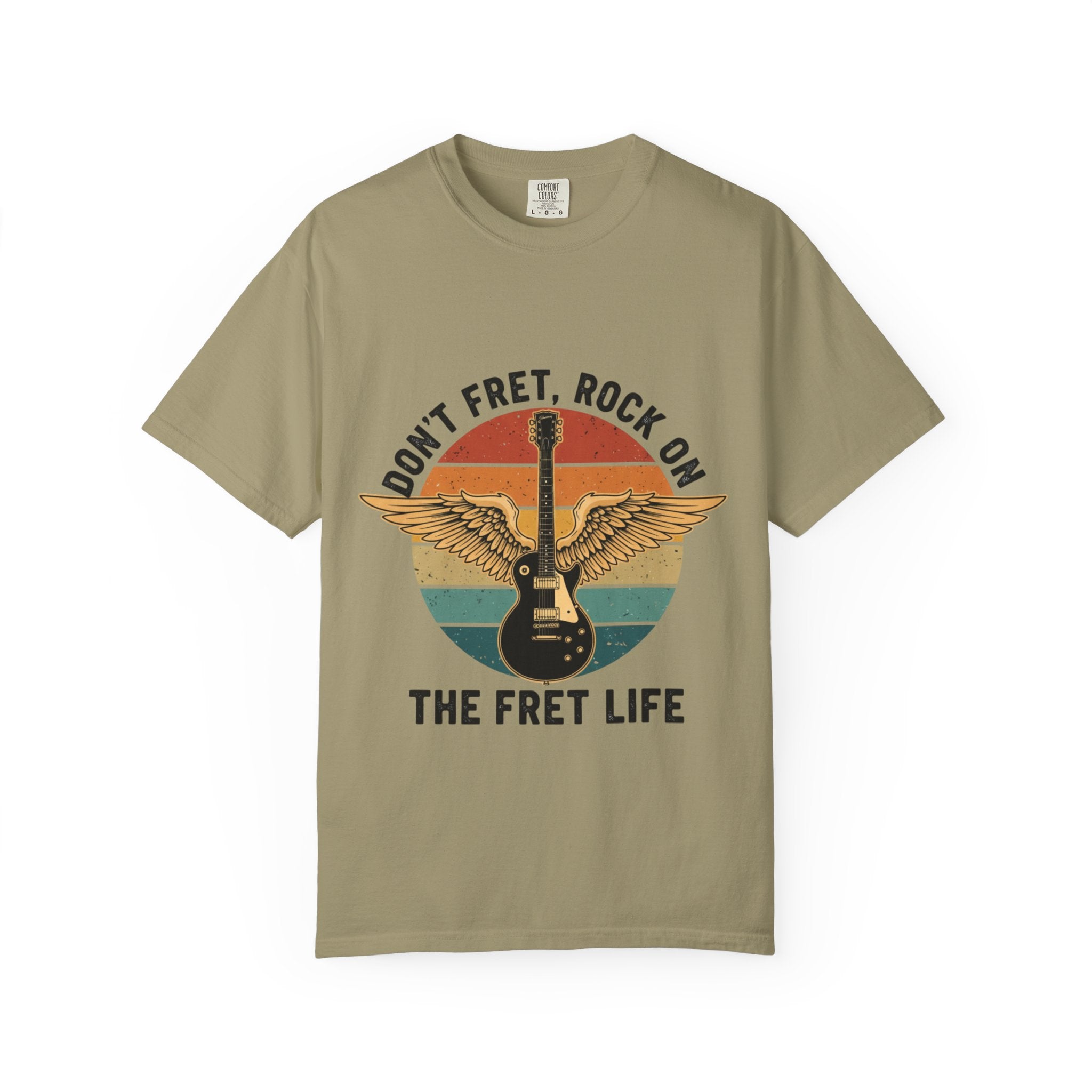 Don't Fret, Rock On: Winged Les Paul Guitar Tee