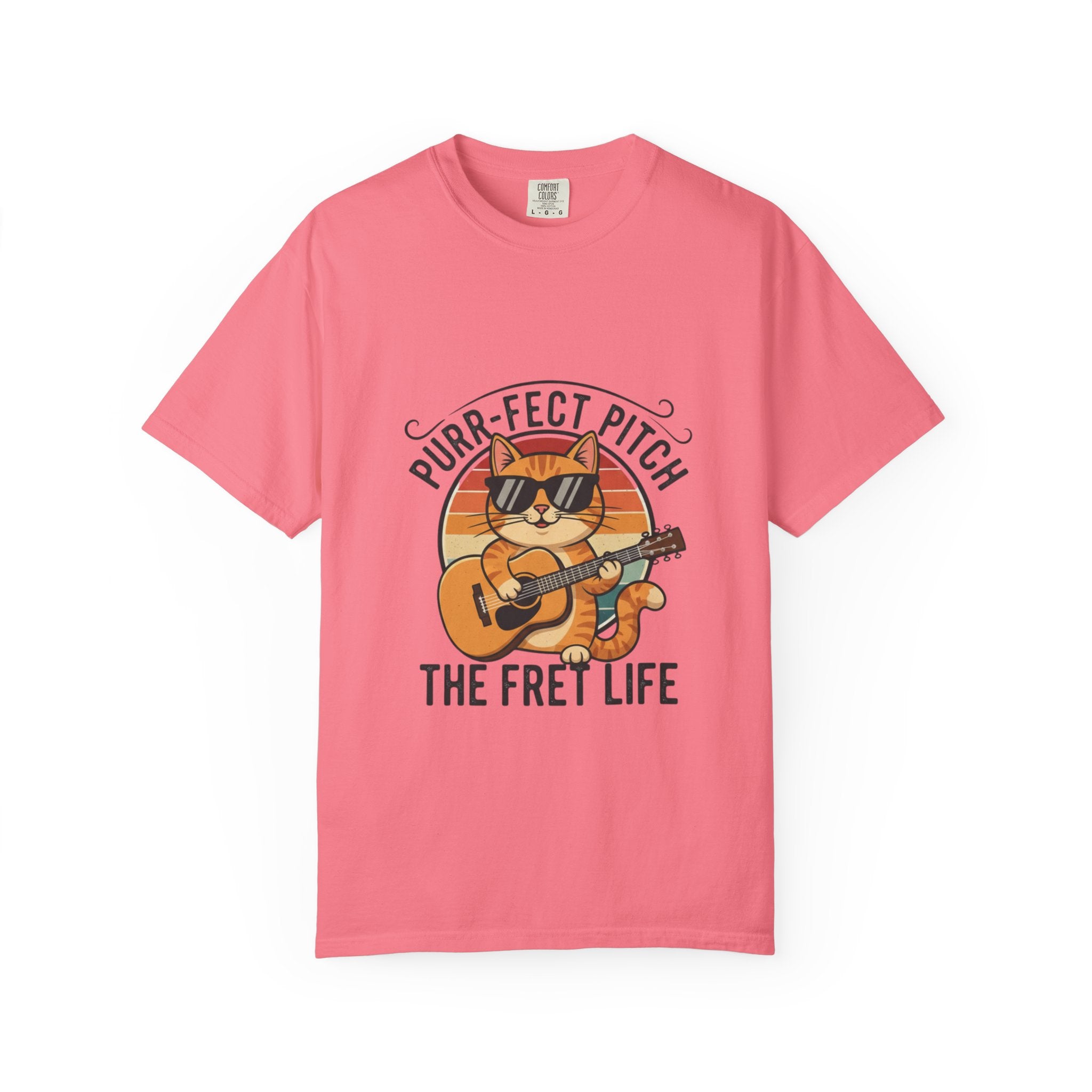 Purr-Fect Pitch: The Cool Cat Fret Life Tee