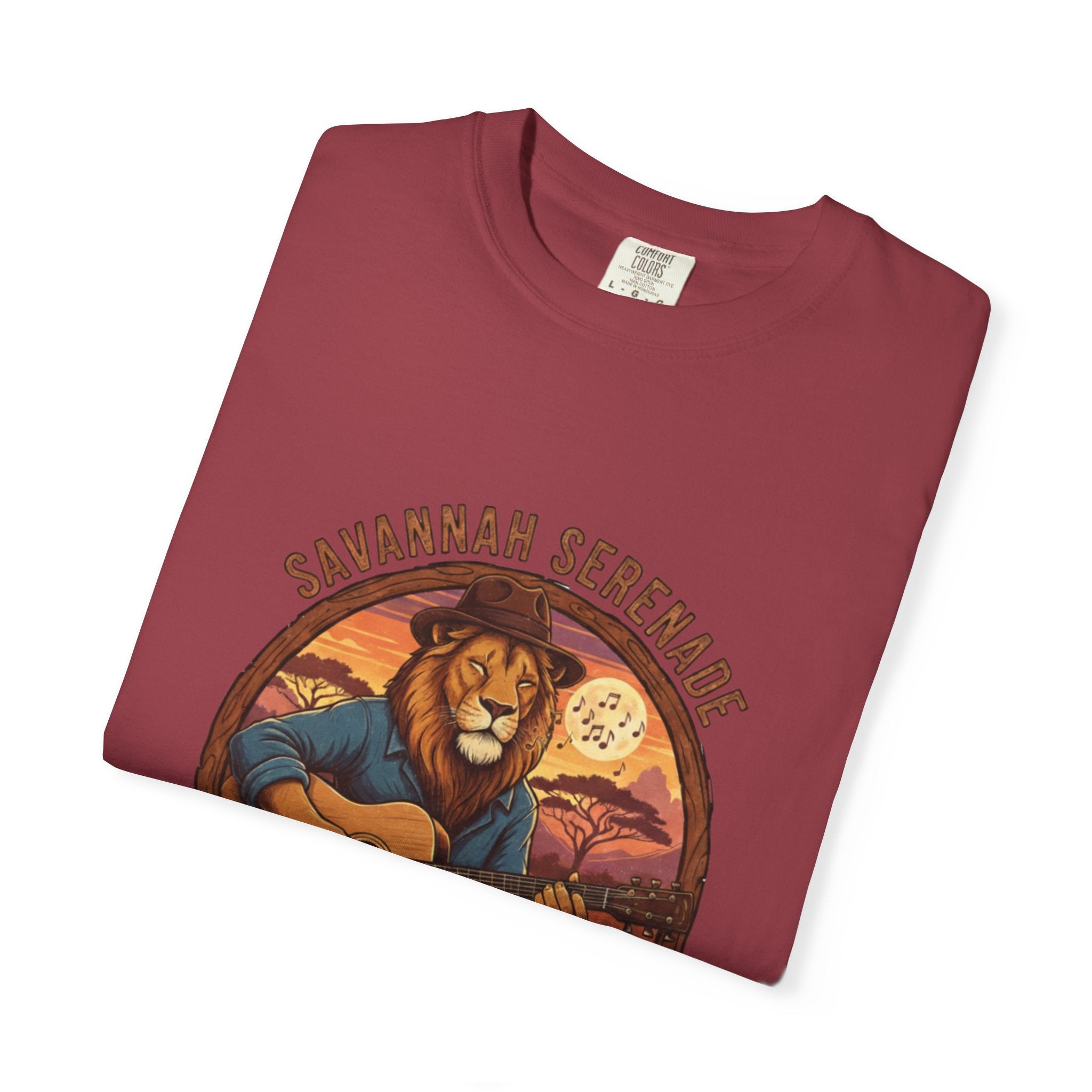 Savannah Serenade: The King of the Jungle's Fret Life Tee