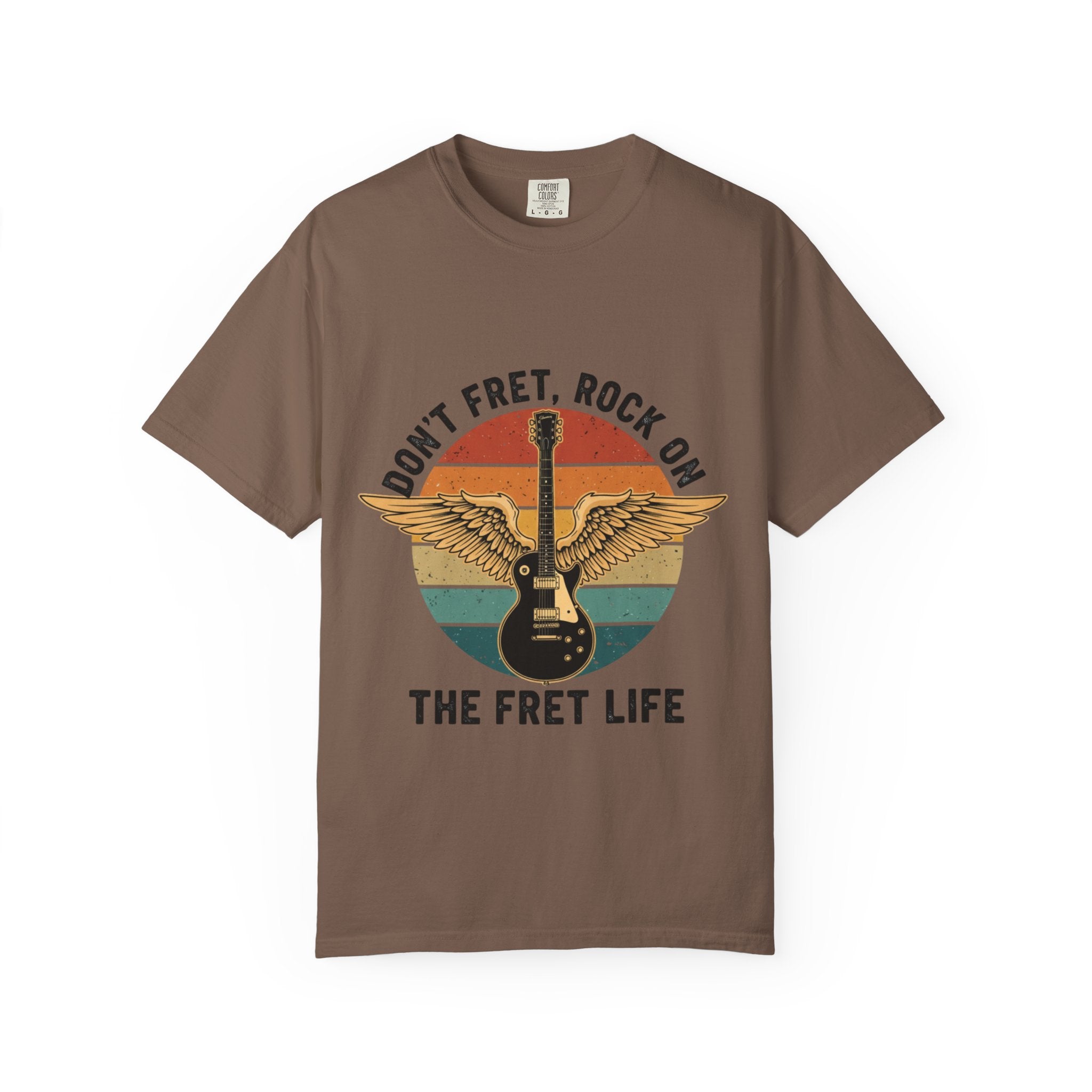 Don't Fret, Rock On: Winged Les Paul Guitar Tee