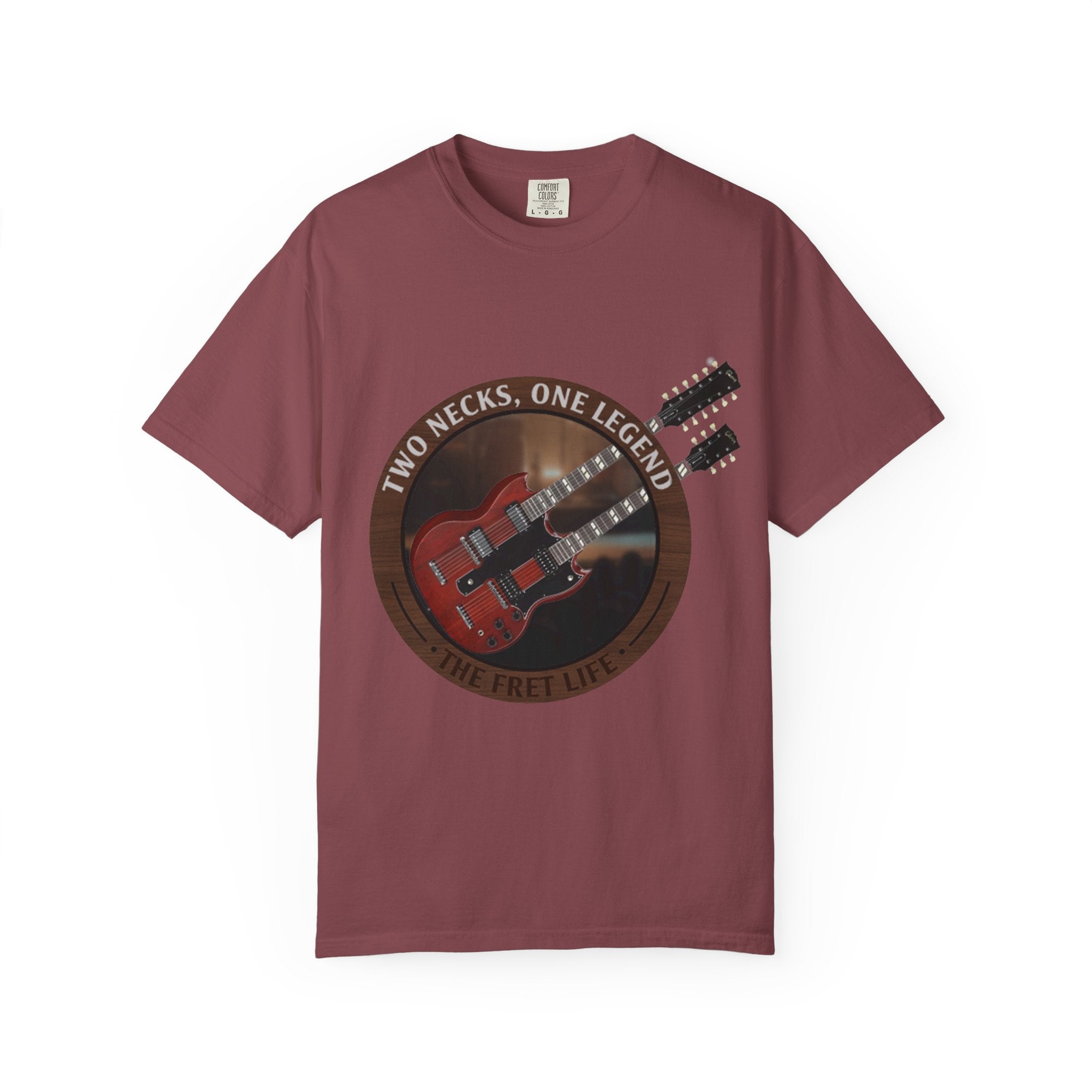 Double Neck T-Shirt | LZ Guitar Legend Tee