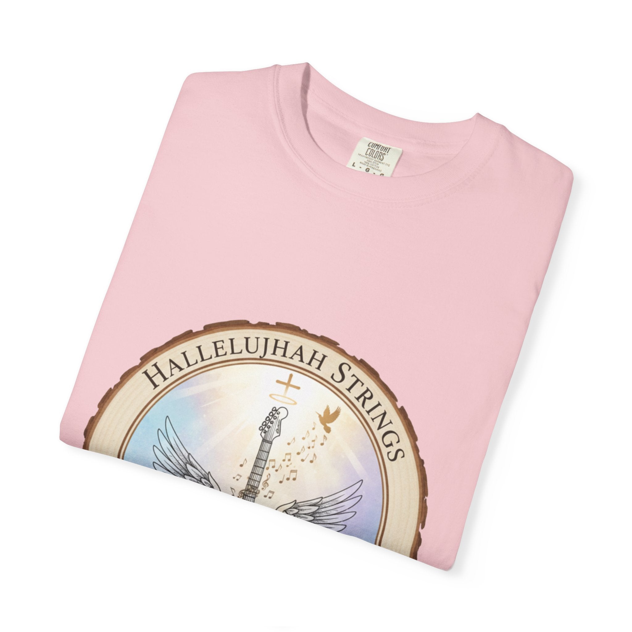 Hallelujah Strings T-Shirt | Christian Worship Guitar Praise Tee