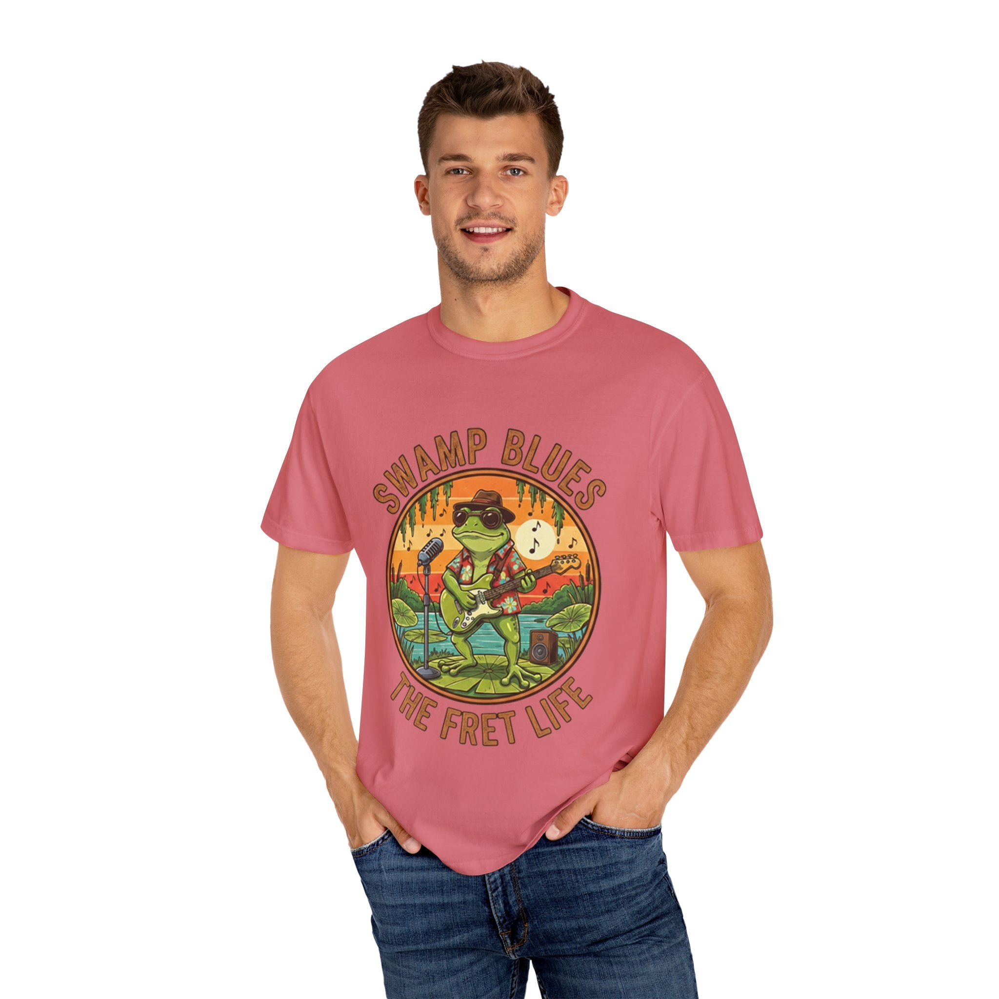 Swamp Blues: Ribbitin' Riffs Fret Life Tee