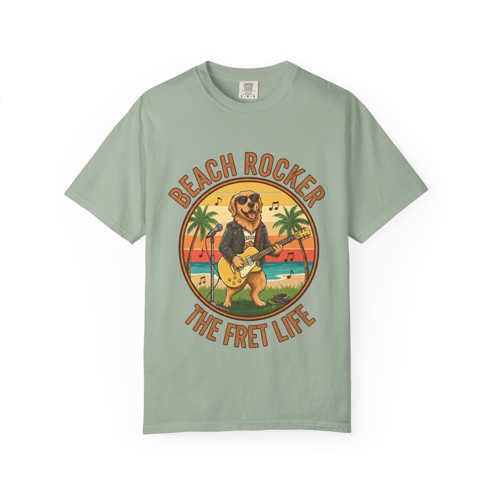 Beach Rocker: Golden's Sunset Shred Fret Life Tee