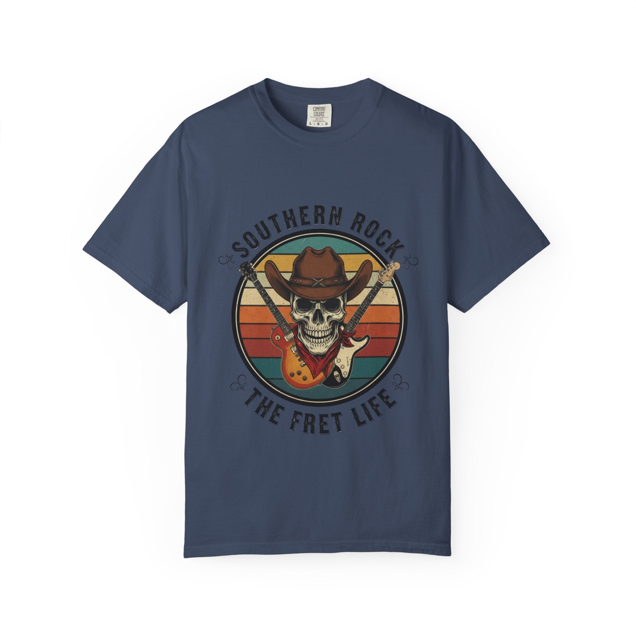 Southern Rock Skull: The Fret Life Outlaw Tee