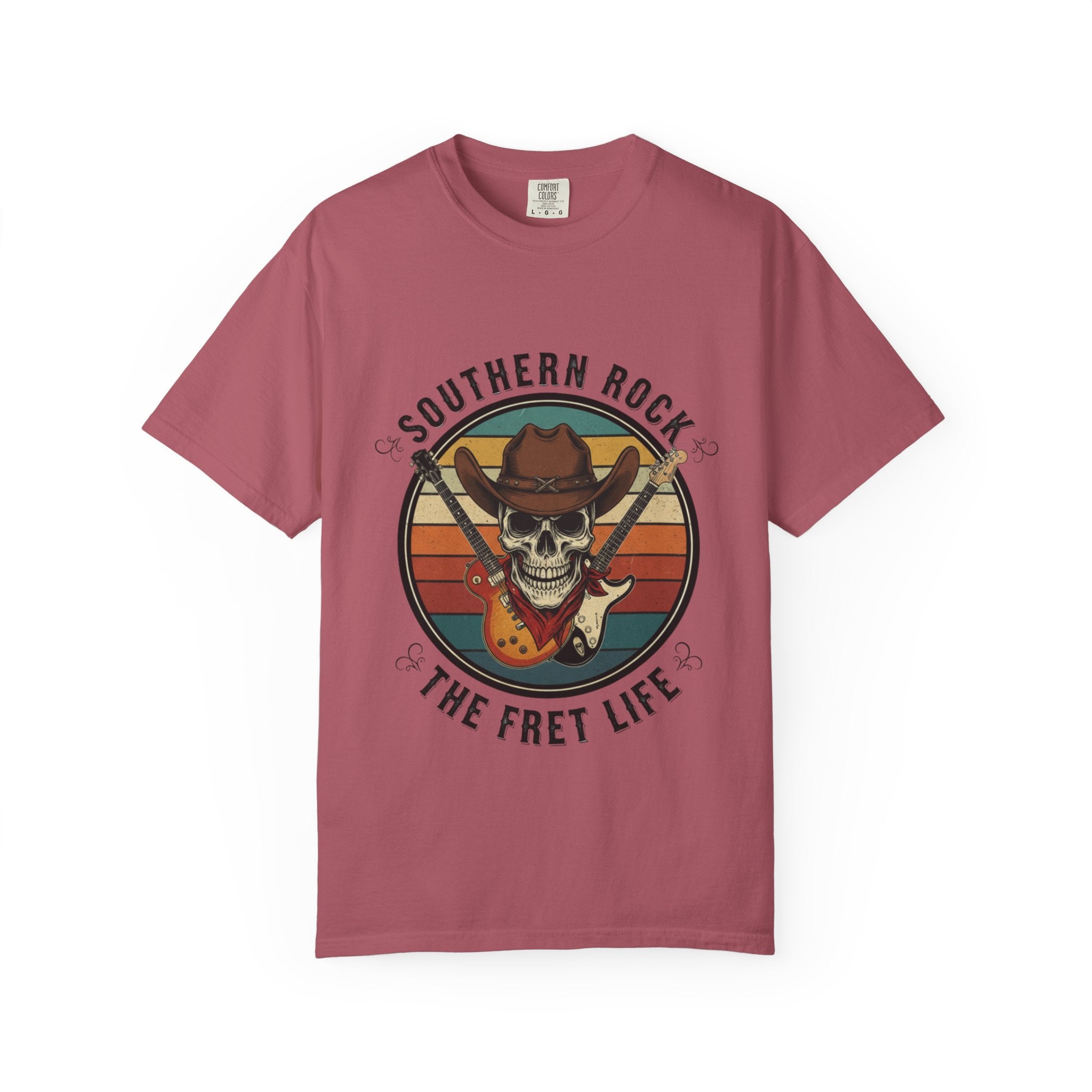 Southern Rock Skull: The Fret Life Outlaw Tee