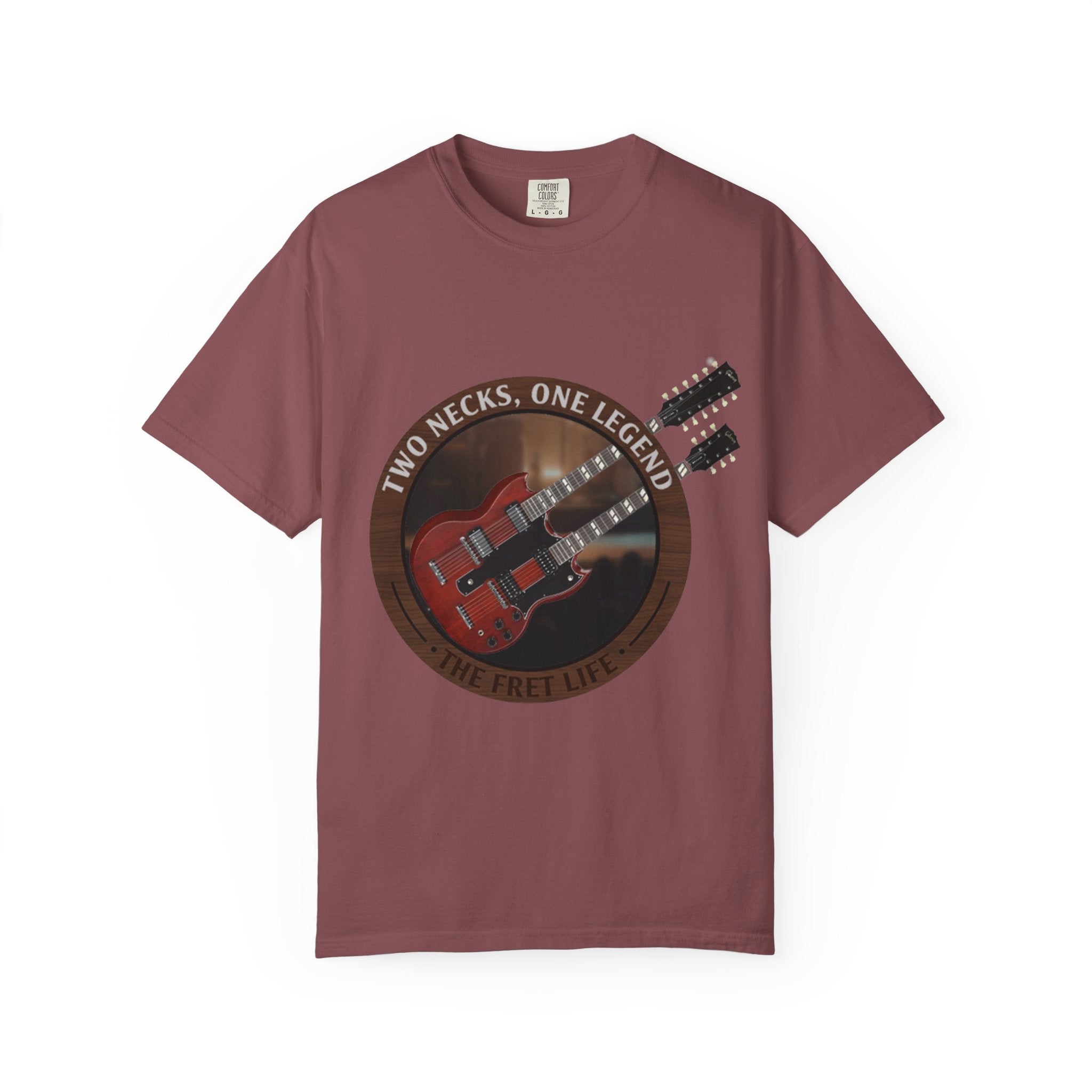 Double Neck T-Shirt | LZ Guitar Legend Tee