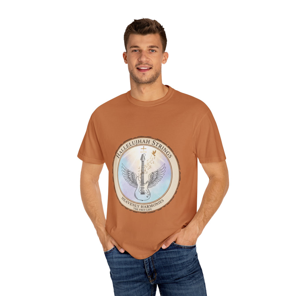 Hallelujah Strings T-Shirt | Christian Worship Guitar Praise Tee