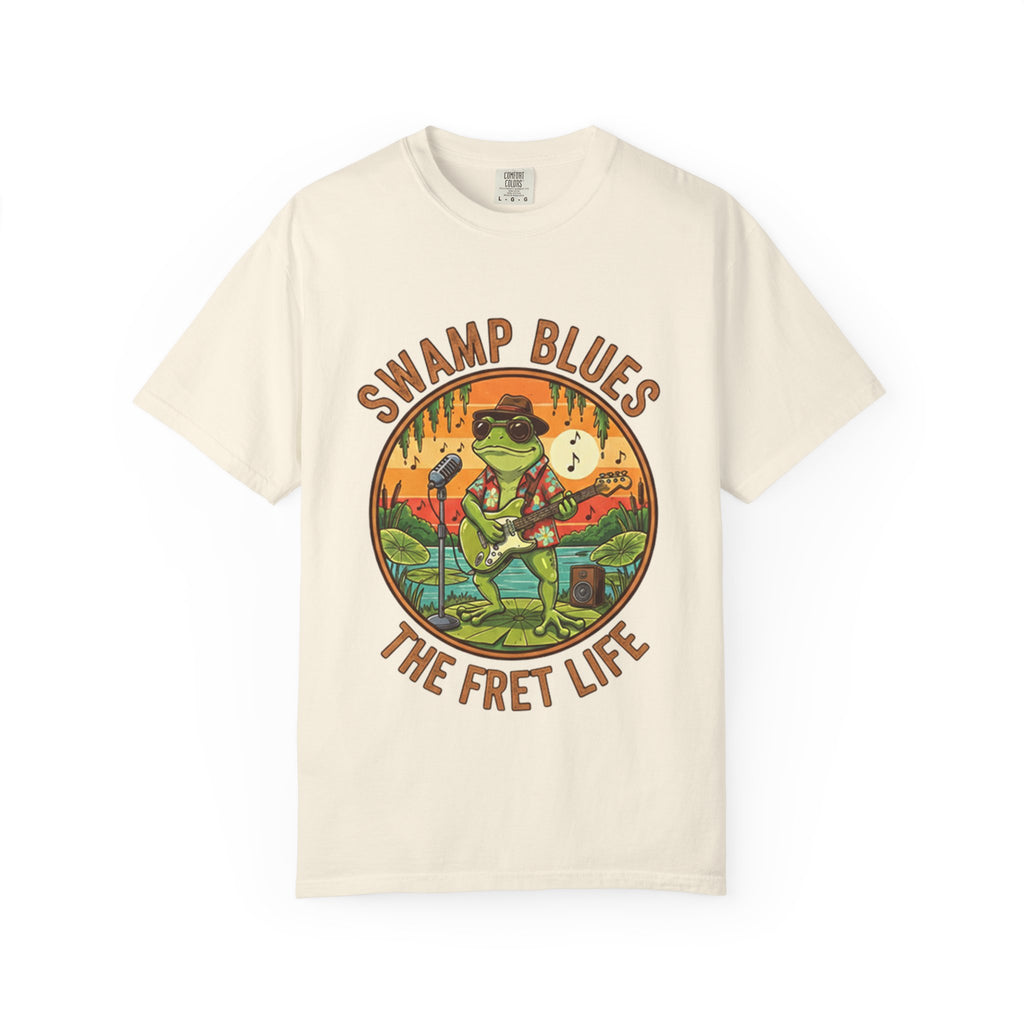 Swamp Blues: Ribbitin' Riffs Fret Life Tee