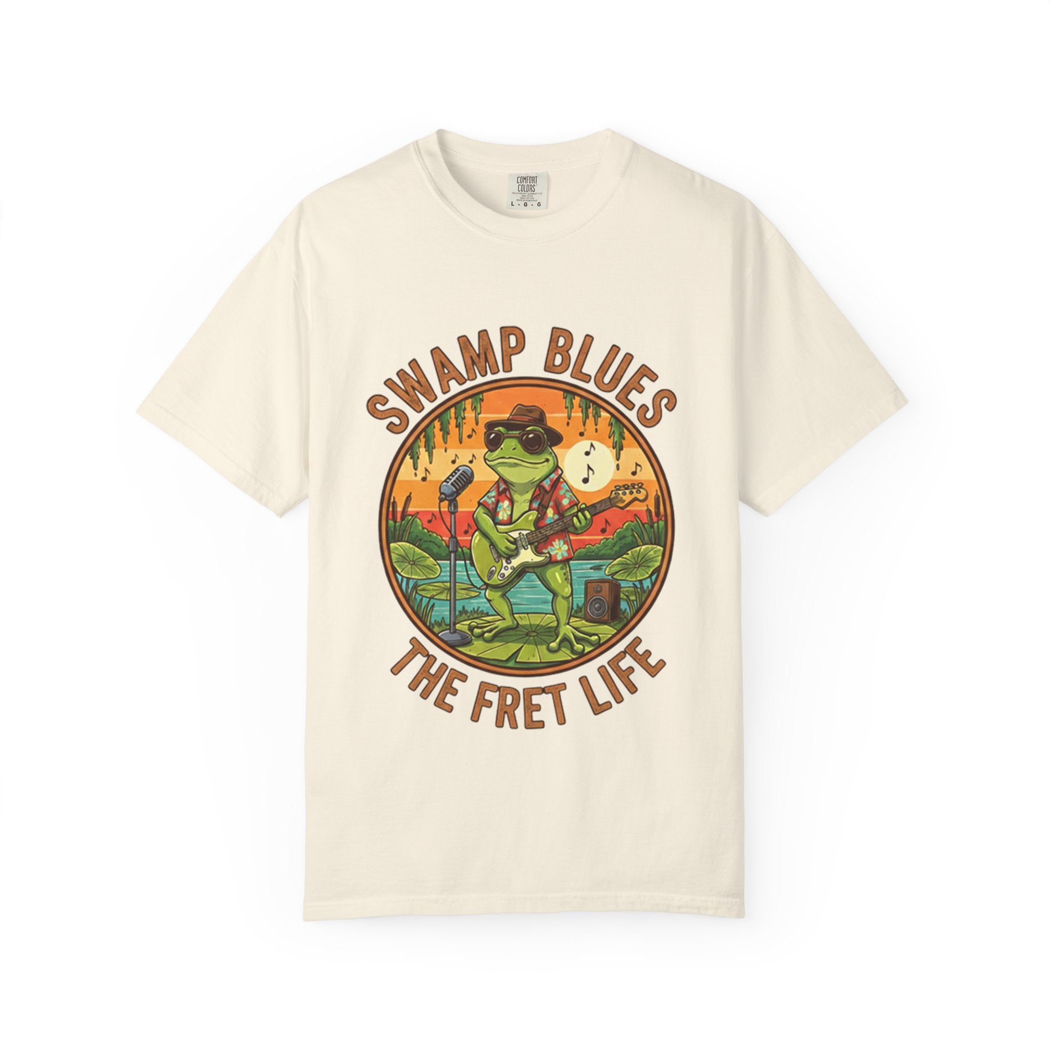 Swamp Blues: Ribbitin' Riffs Fret Life Tee