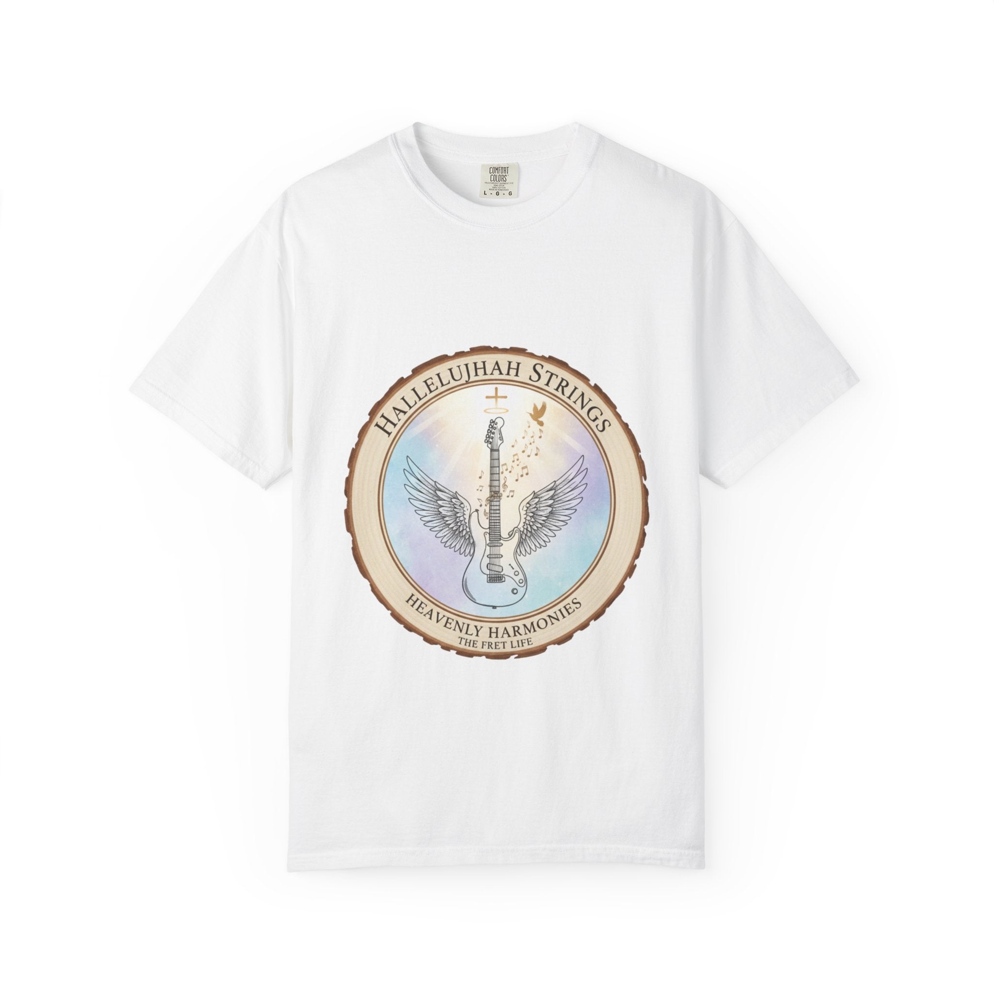 Hallelujah Strings T-Shirt | Christian Worship Guitar Praise Tee