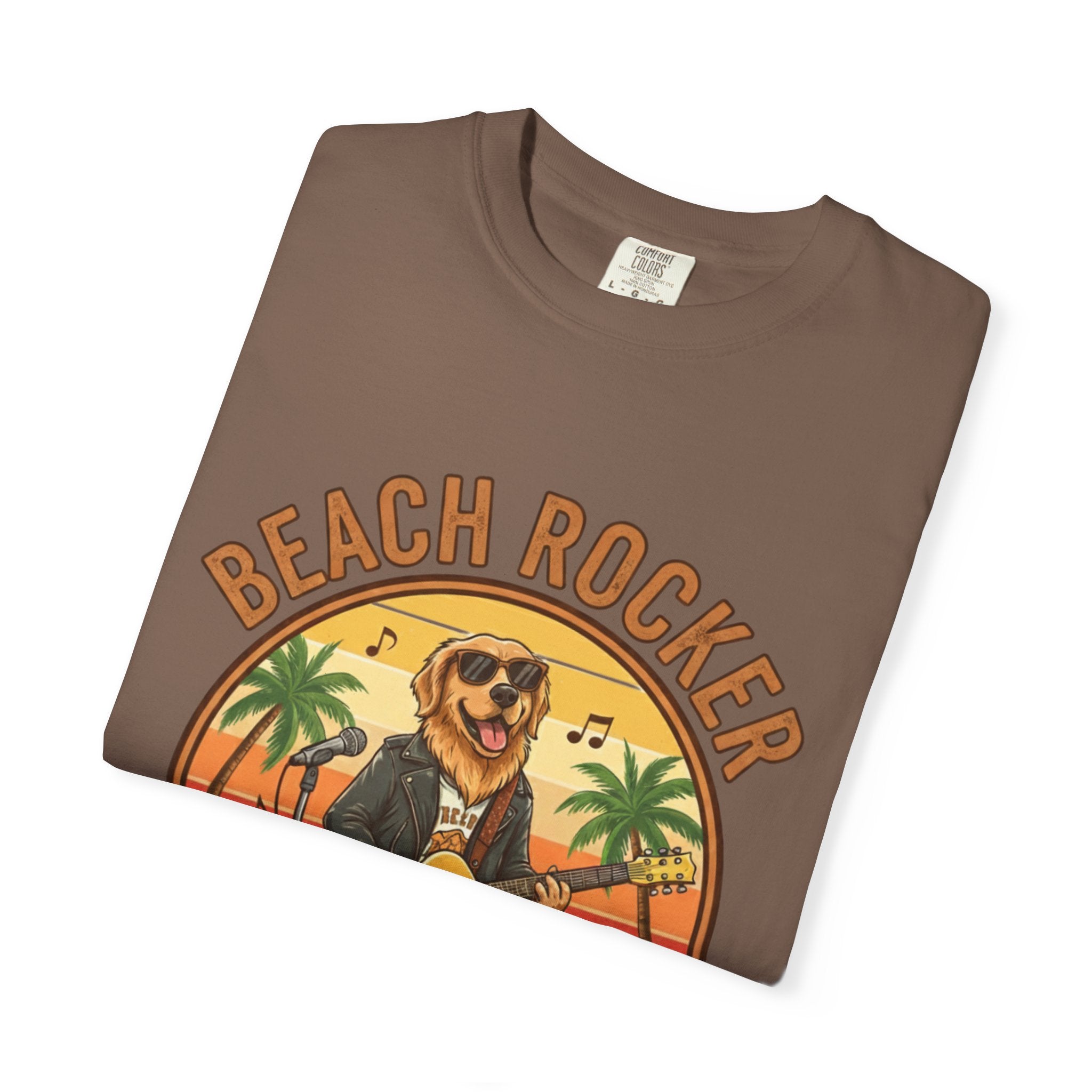 Beach Rocker: Golden's Sunset Shred Fret Life Tee